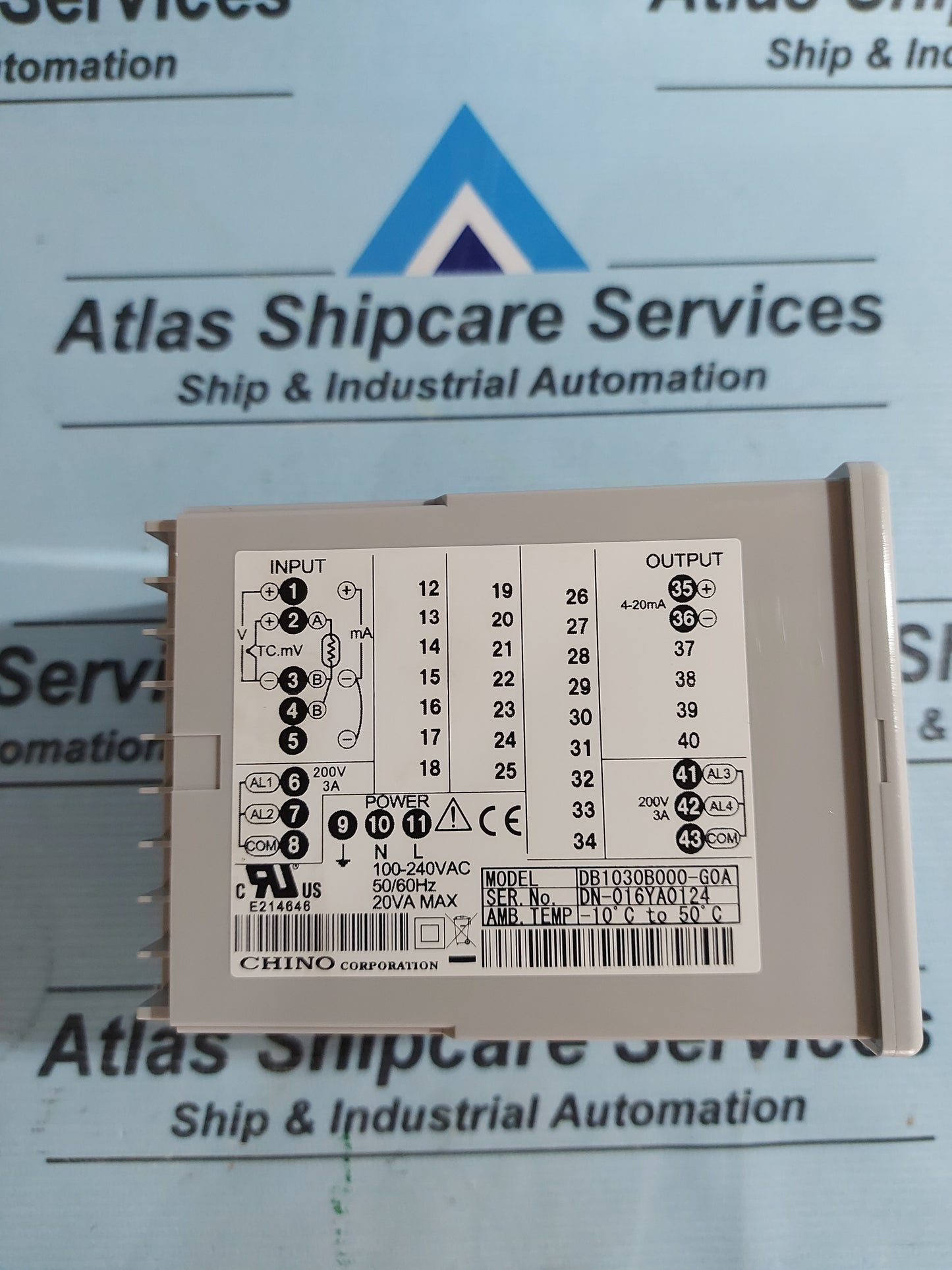CHINO DB1000B DB1030B000-G0A DIGITAL INDICATING CONTROLLER AG123