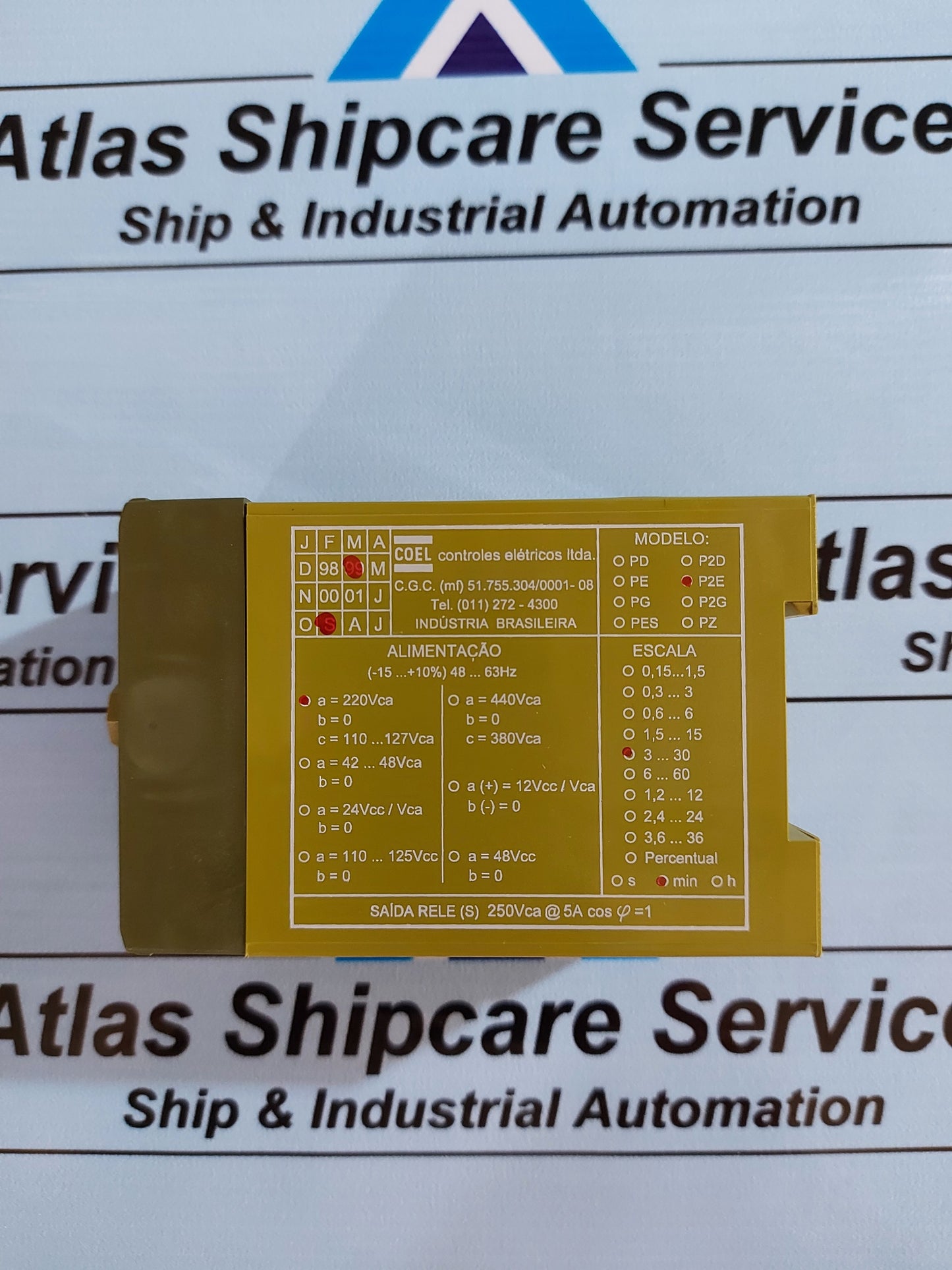 COEL P2E TIMER RELAY 30M 110/220VAC