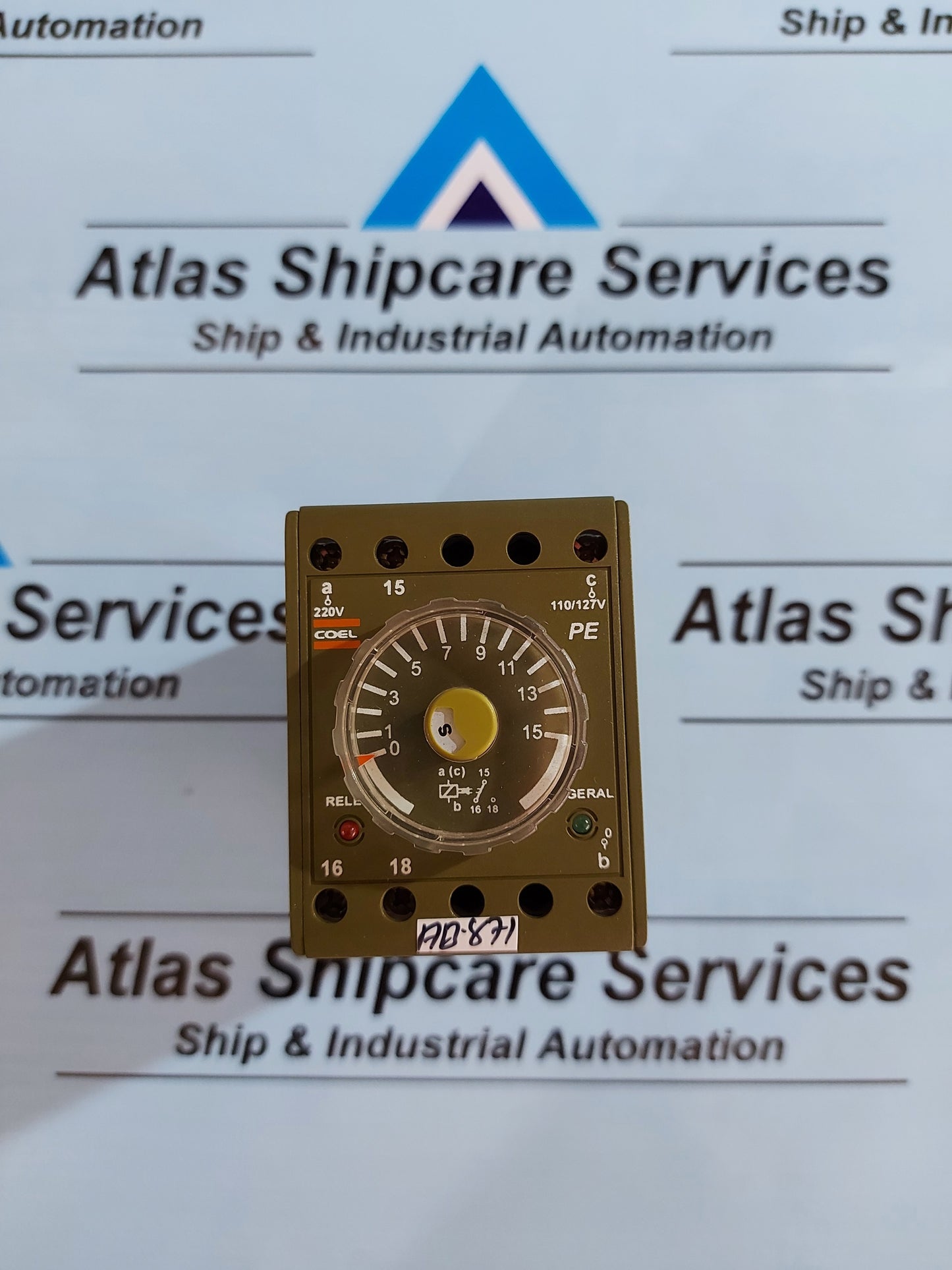 COEL PE TIMER RELAY 15s 110/220VAC