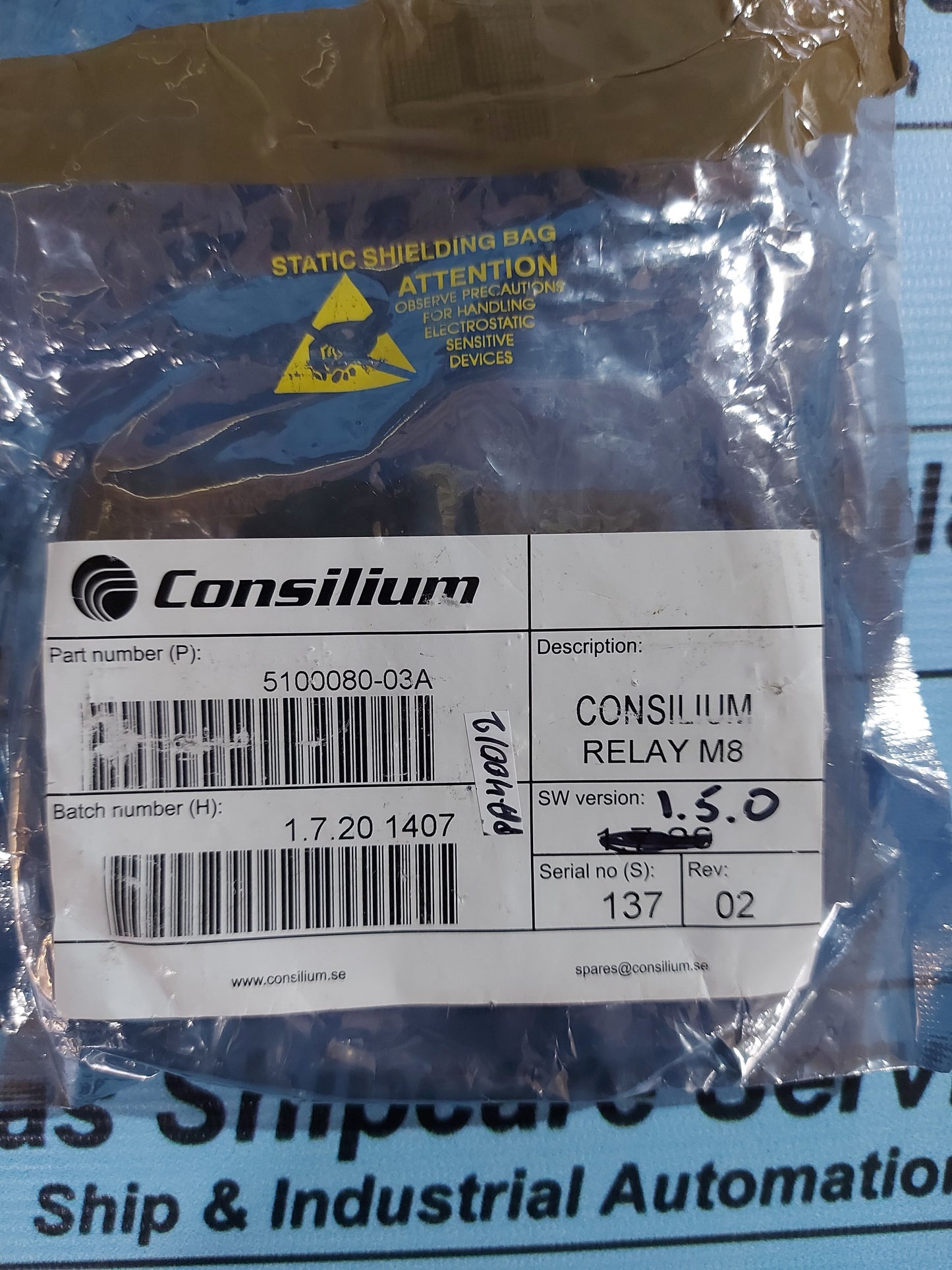 CONSILIUM RELAY M 8 5100080-03A REV.02 MODULE