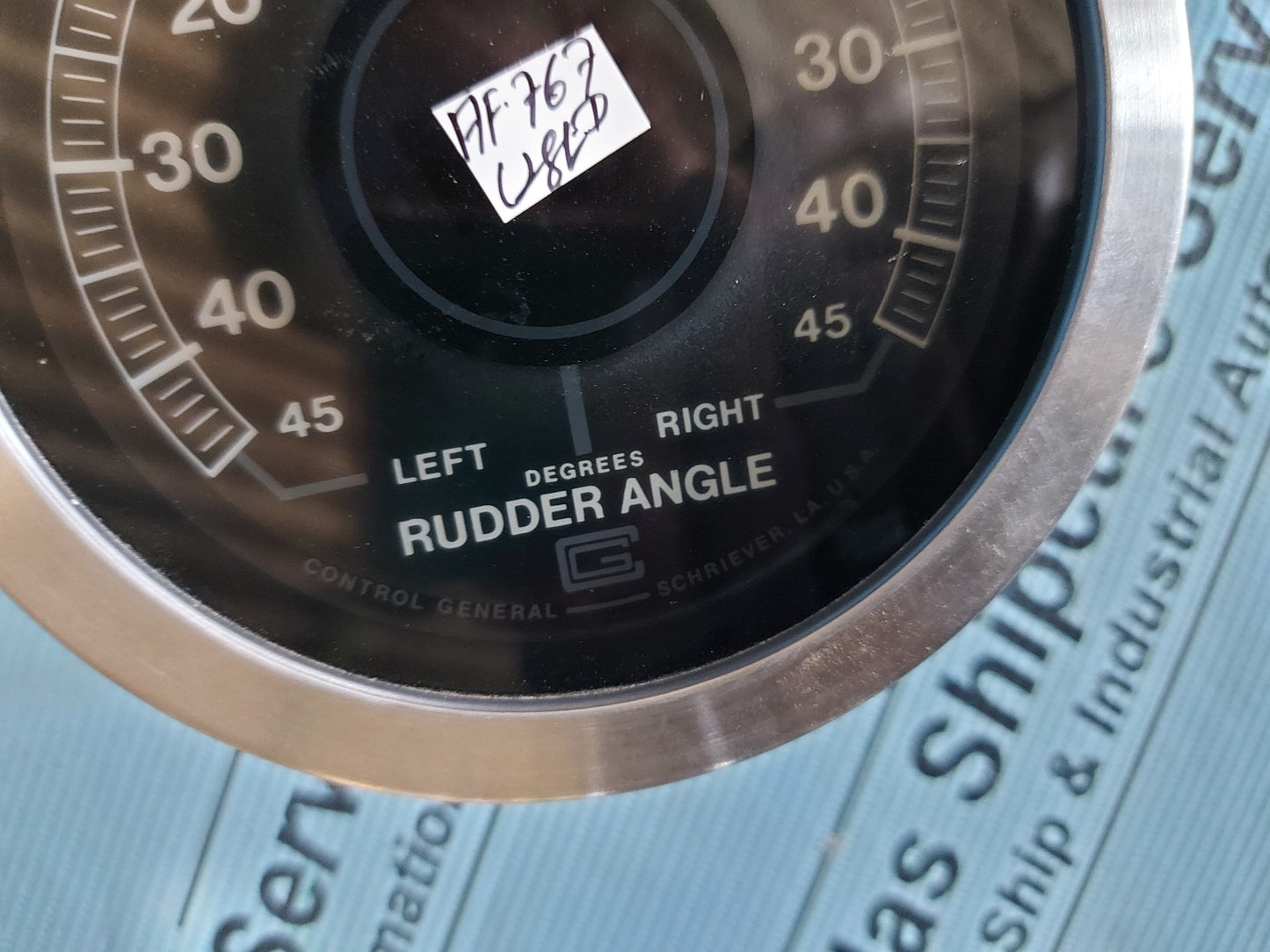 CONTROL GENERAL RUDDER ANGLE 0-45'