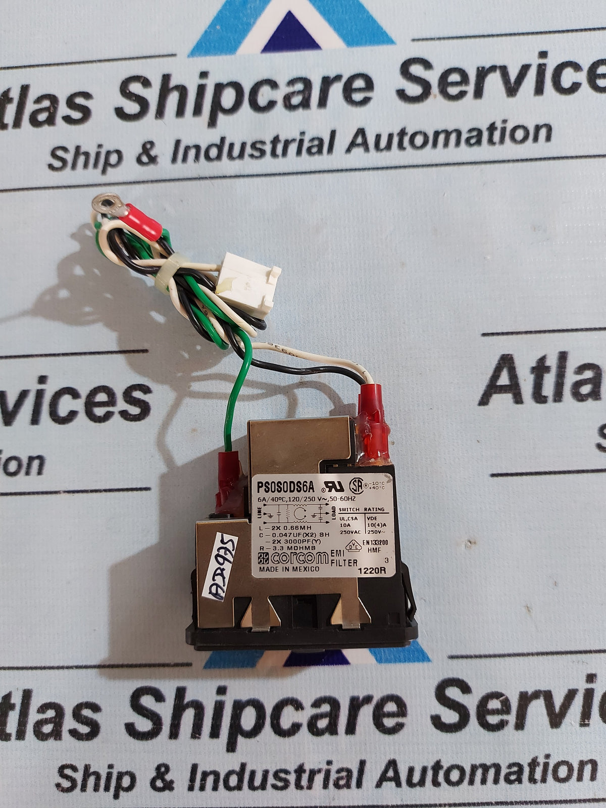 CORCOM TYCO EMI FILTER PS0S0SD6A POWER ENTRY MODULE – Atlas Shipcare ...