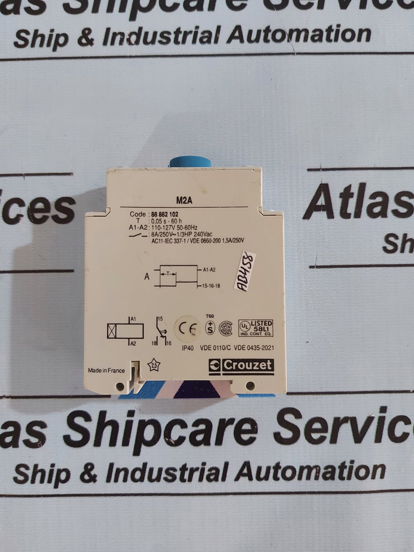 CROUZET M2A 88 882 102 TIME DELAY RELAY