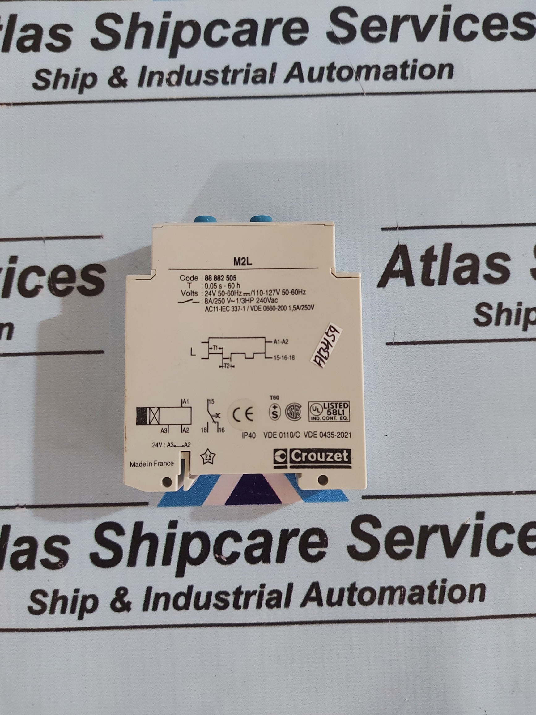 CROUZET M2L 88 882 505 24V TIMER RELAY – Atlas Shipcare Services