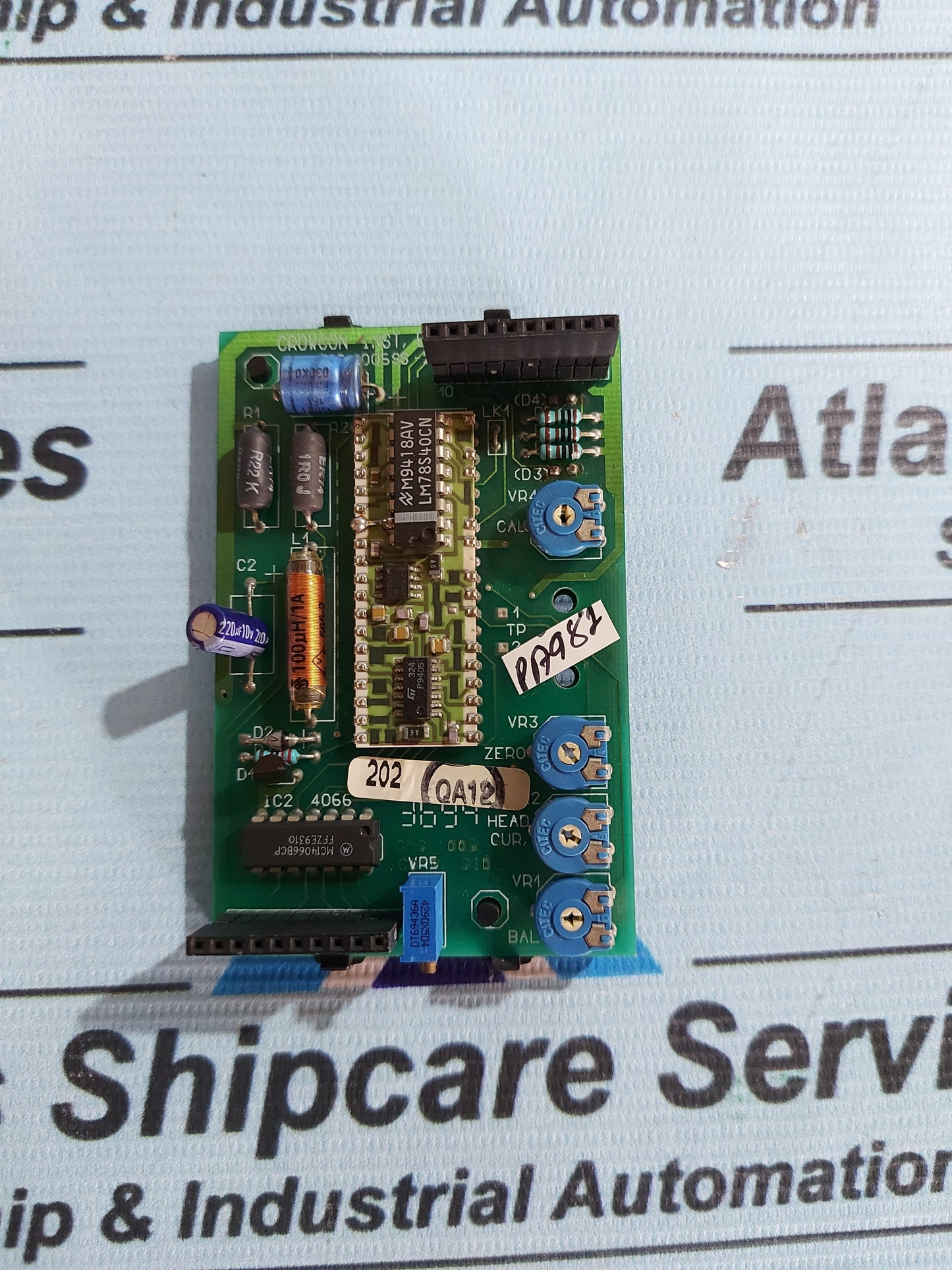 CROWCON GMS-1005-SS EXPLOSIVES INPUT BOARD