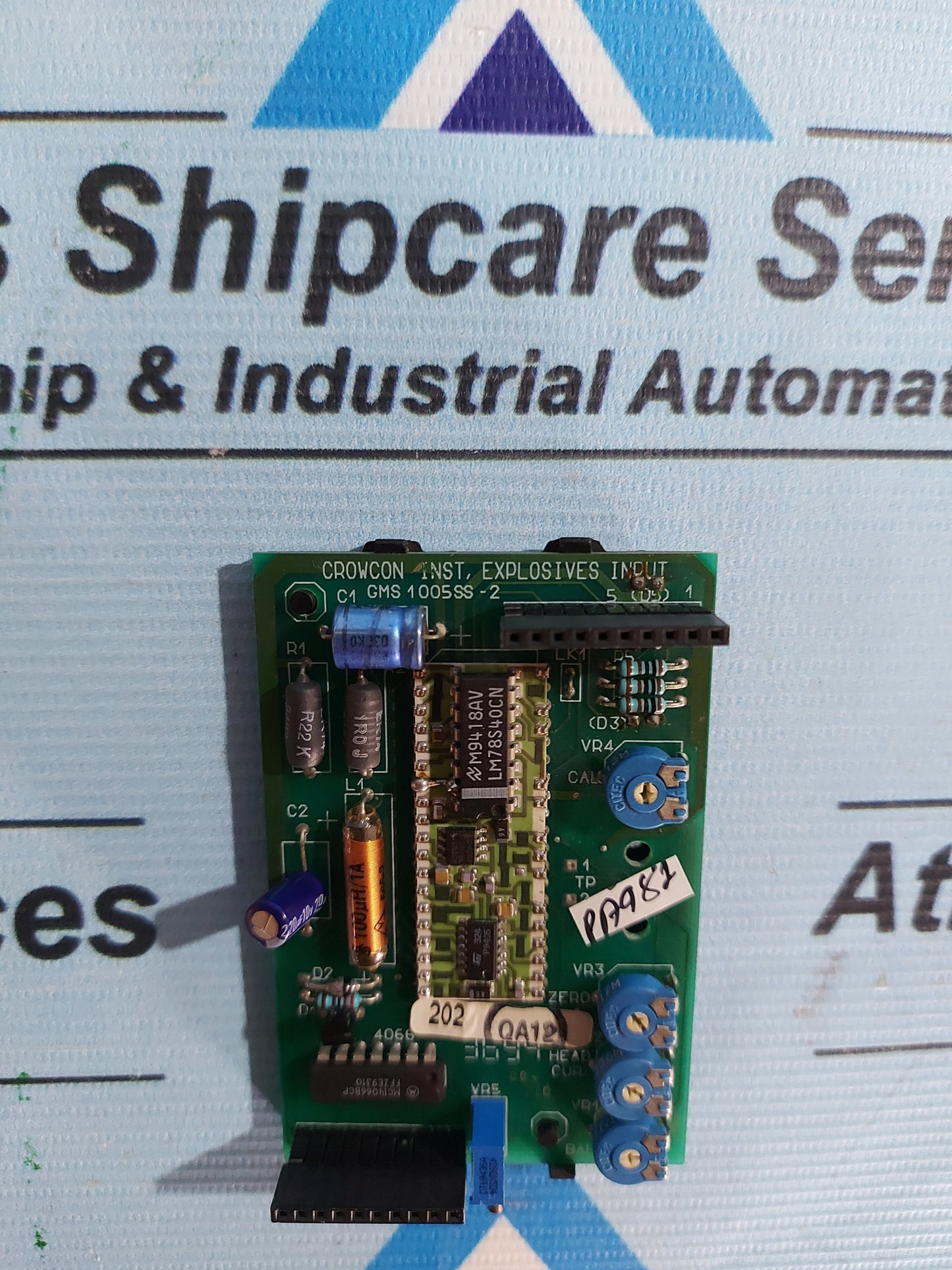 CROWCON GMS-1005-SS EXPLOSIVES INPUT BOARD