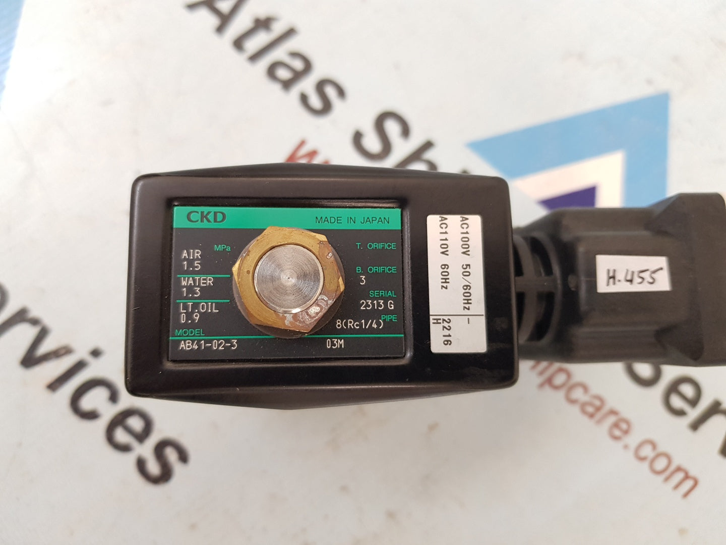 Ckd AB41-02-3 Solenoid Valve H455