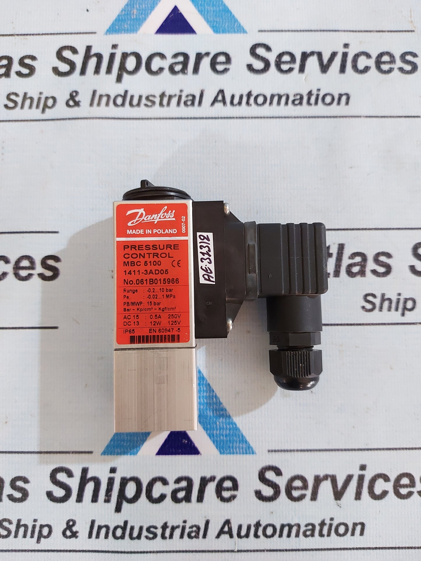 DANFOSS MBC 5100 PRESSURE CONTROL 1411-3AD05