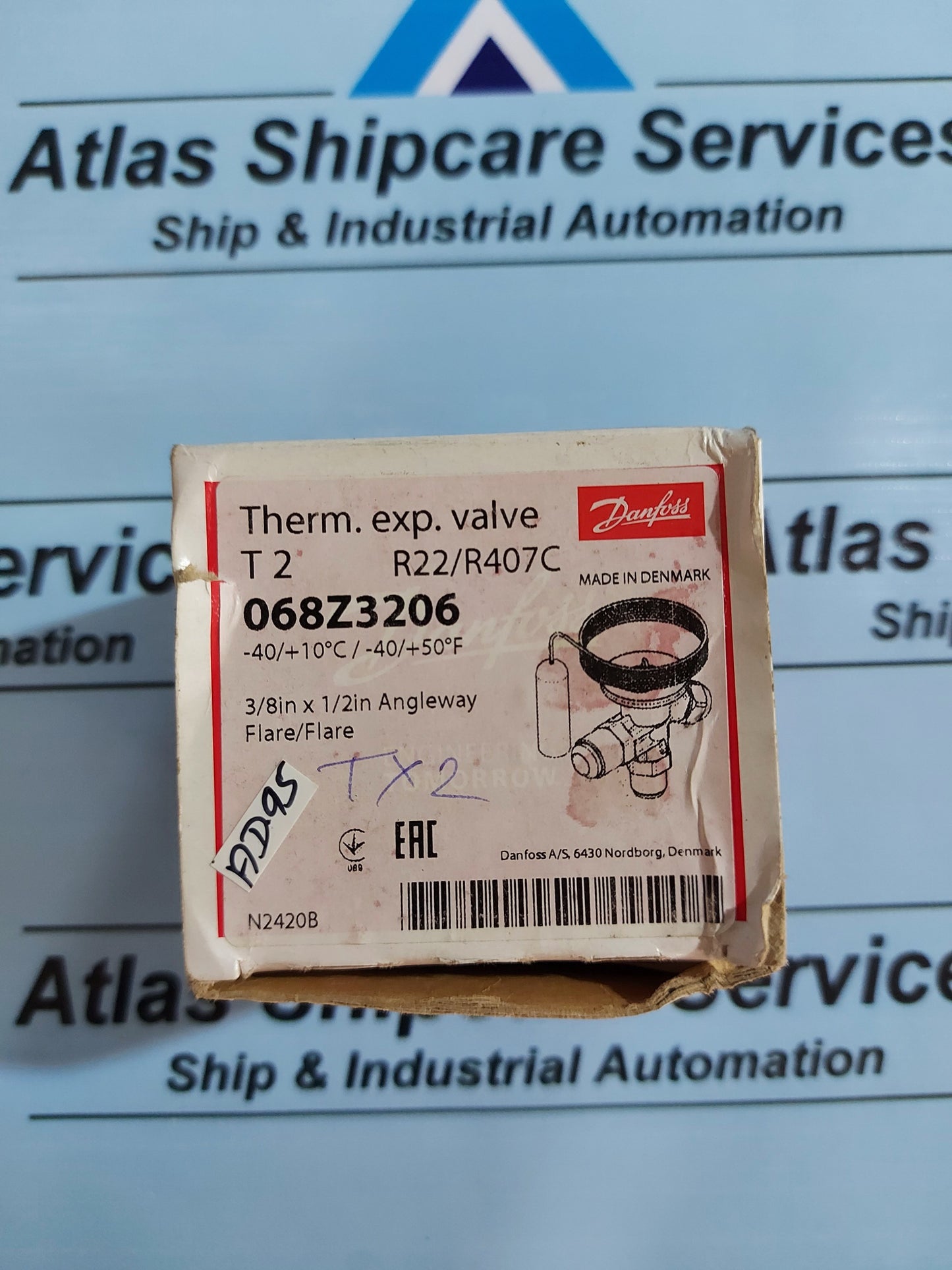 DANFOSS T2 R22/R407C THERMOSTATIC EXPANSION VALVE