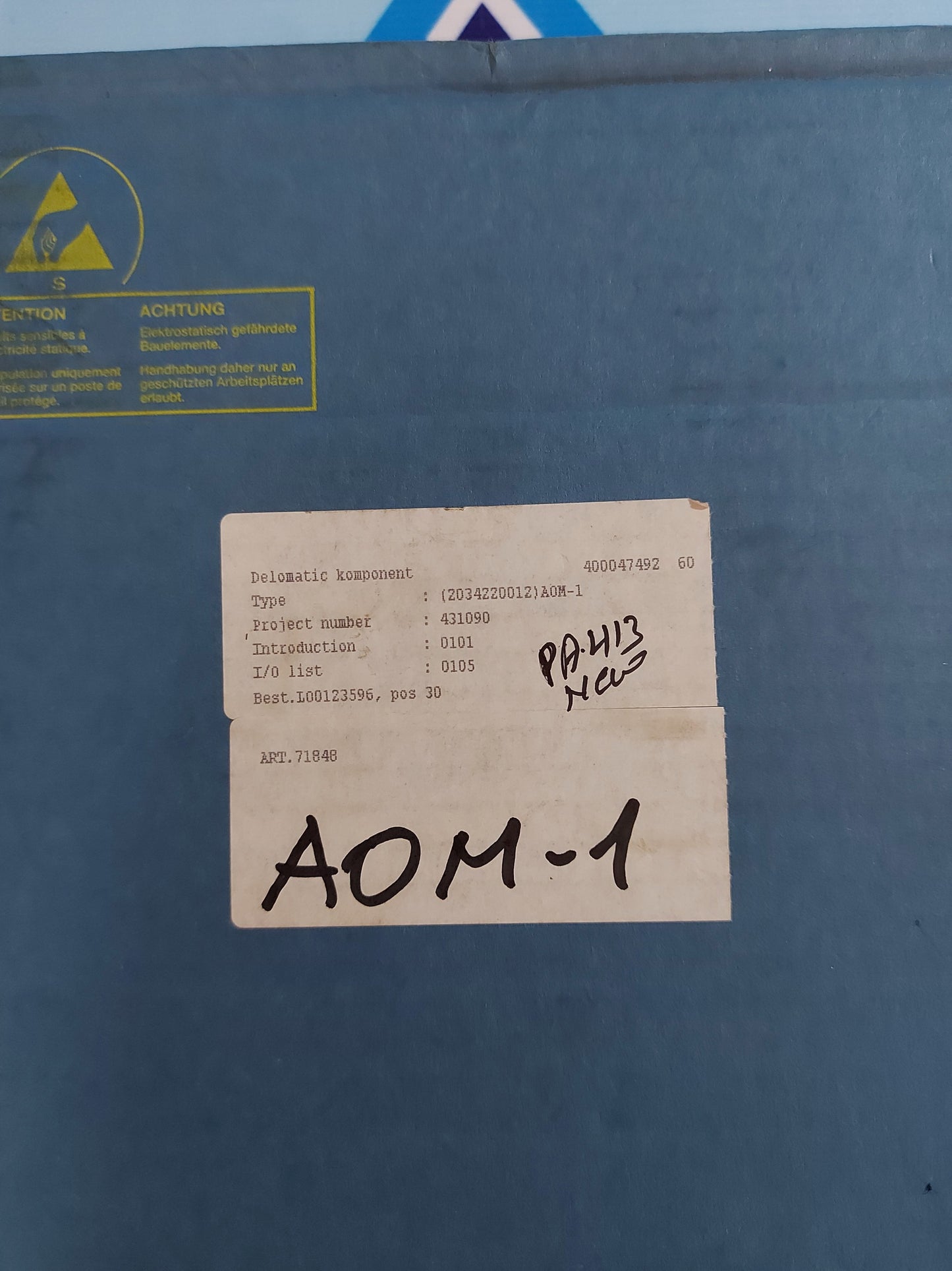DEIF DELOMATIC-3 AOM-1 1044220150C PCB CARD