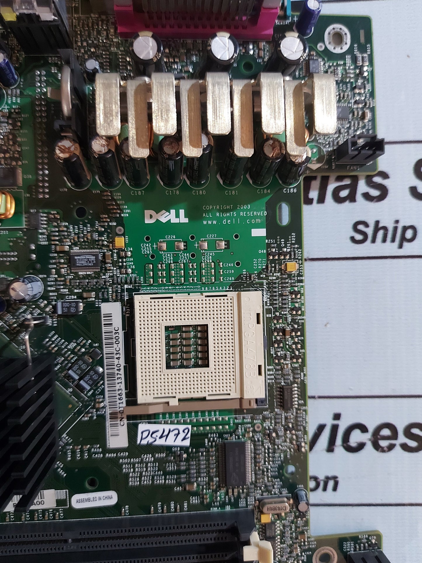 DELL FOXCONN LS-36 REV A00 MOTHERBOARD INTEL 2.40 GHz