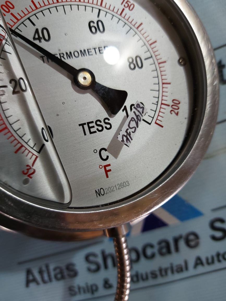 DIAL THERMOMETER FOR REMOTE READING (0-100'C)