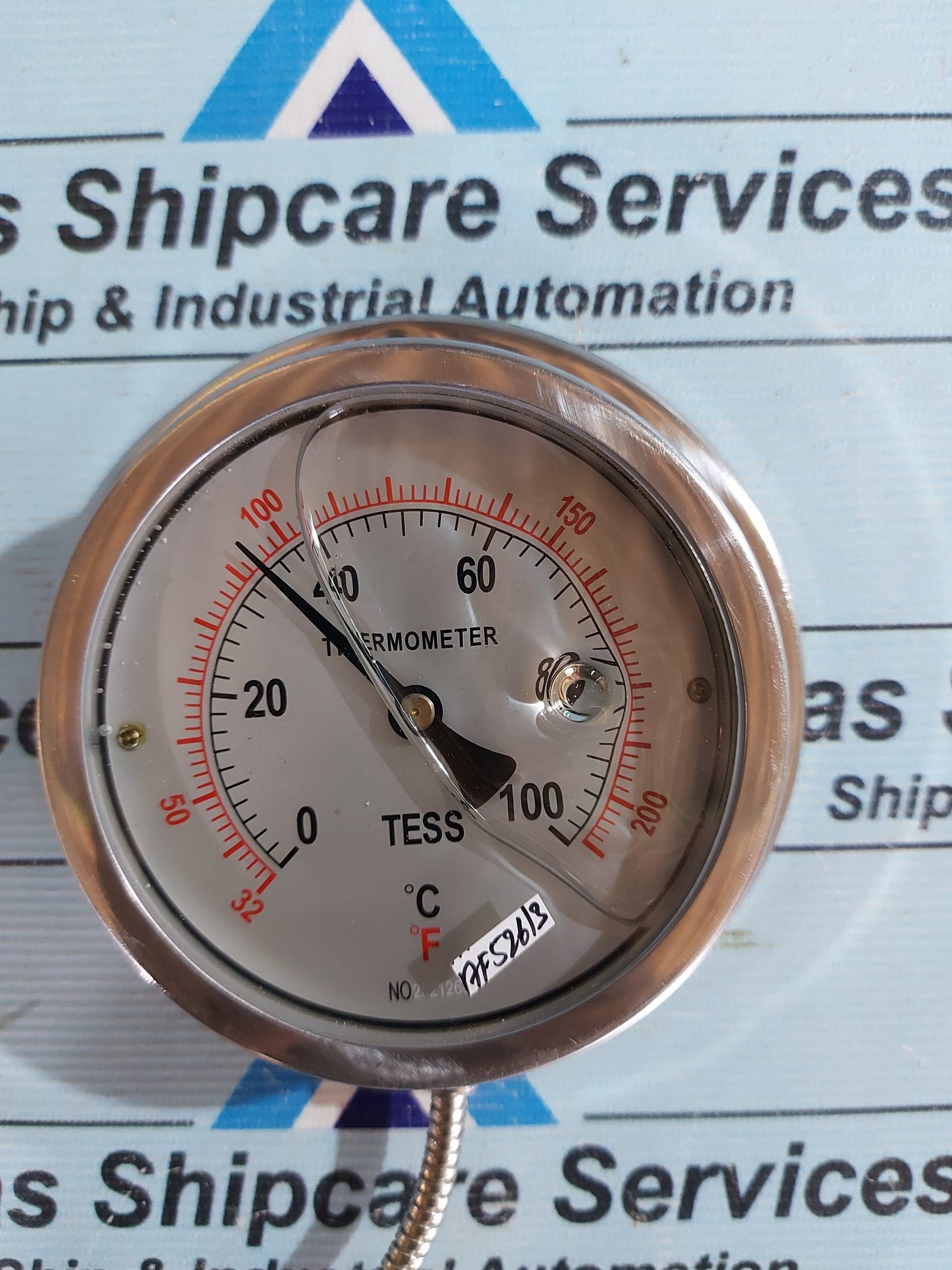 DIAL THERMOMETER FOR REMOTE READING (0-100'C)