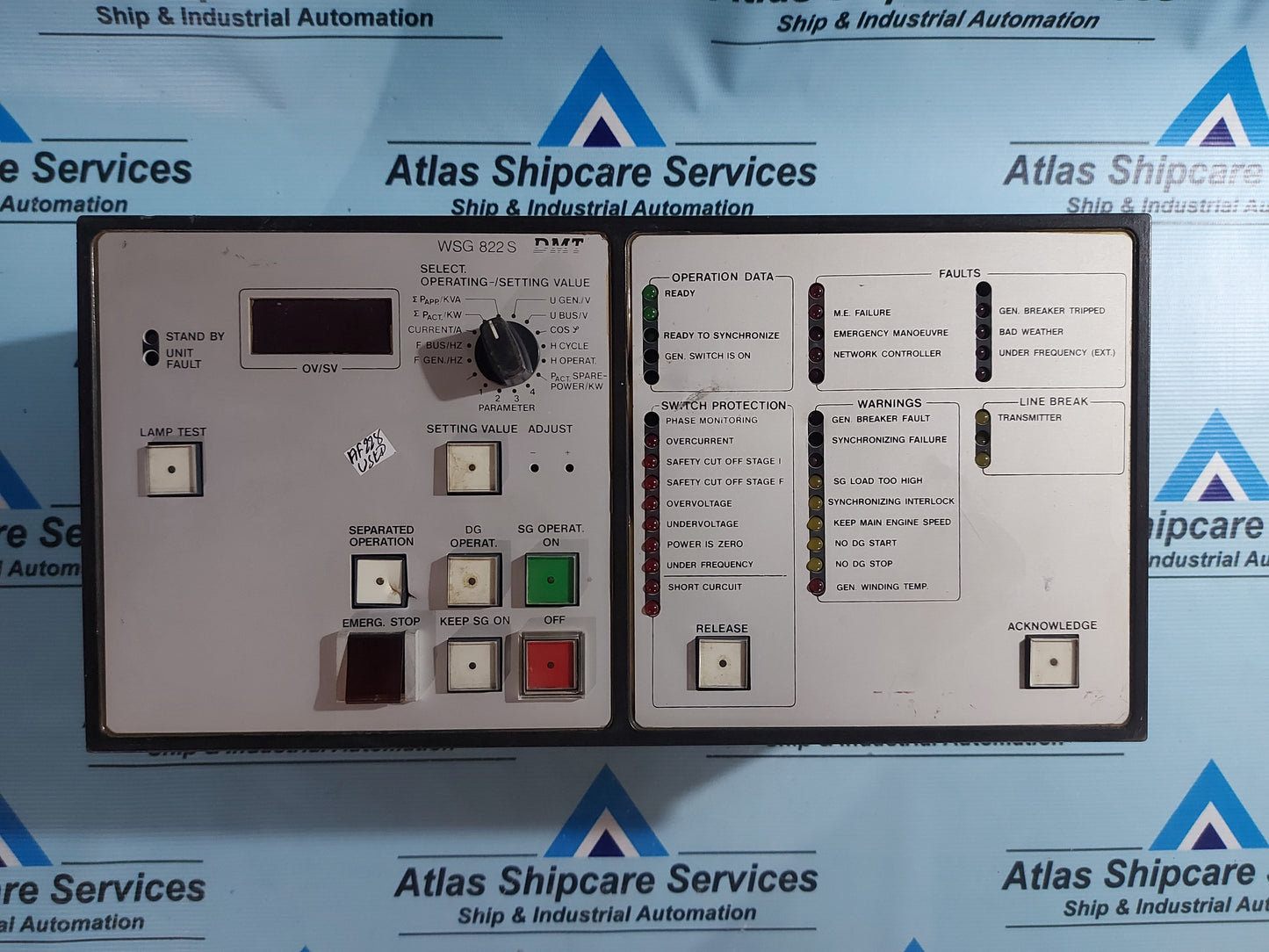 DMT WSG 822 S SHAFT DRIVEN GEN. CONTR. UNIT