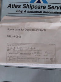 DRESSER CONSOLIDATED PVS ON HEATING LINE DECK BOILER