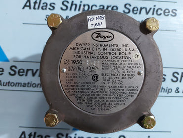 DWYER 1950-5-2F EXPLOSION-PROOF DIFFERENTIAL PRESSURE SWITCH