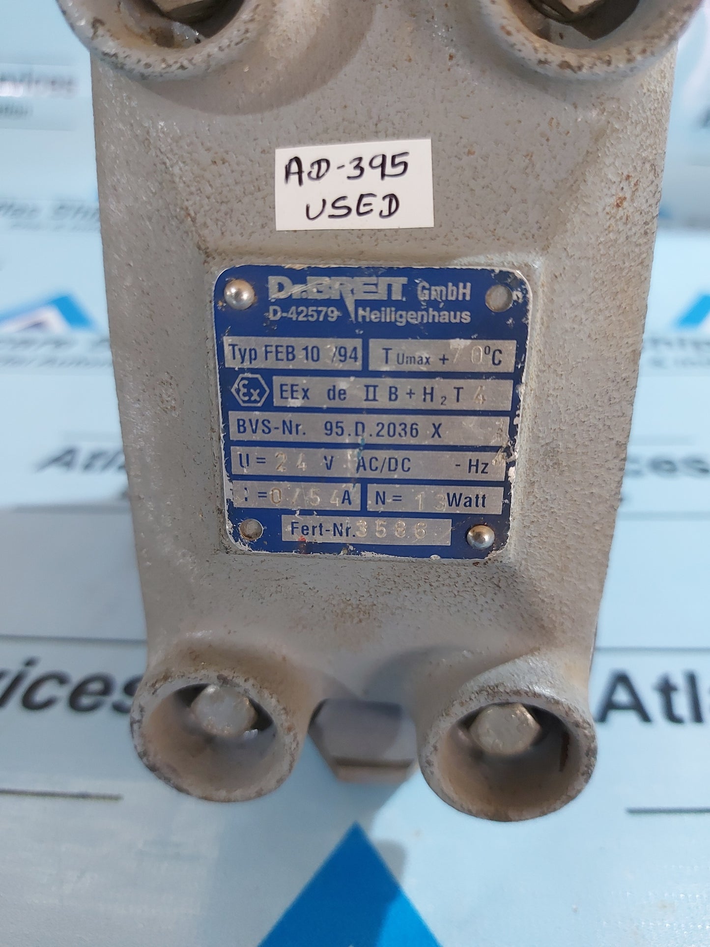 Dr.BREIT FEB 10/94 SOLENOID VALVE