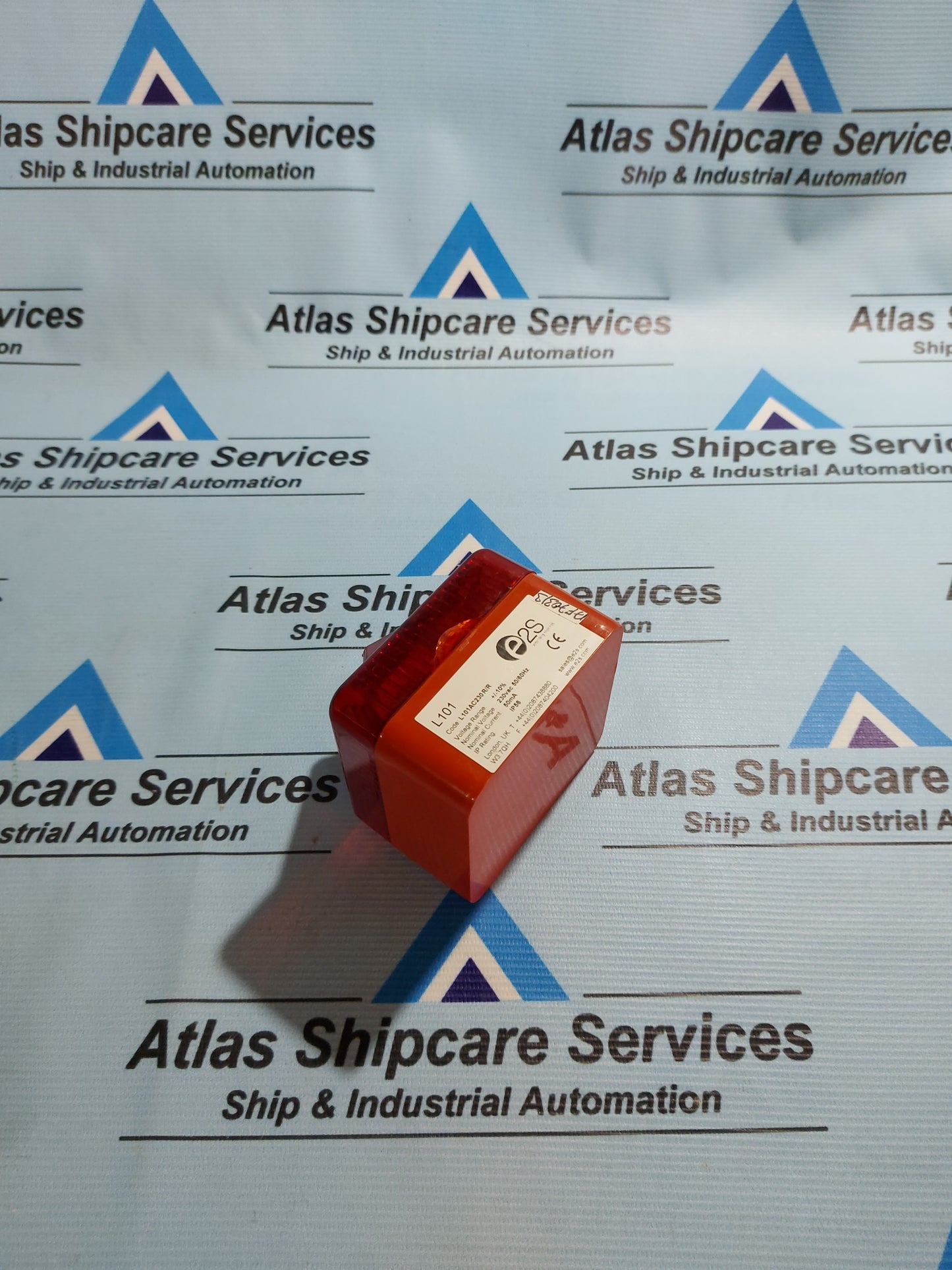 E2S L101AC230 R/R RED FLASHING BEACON SURFACE MOUNT