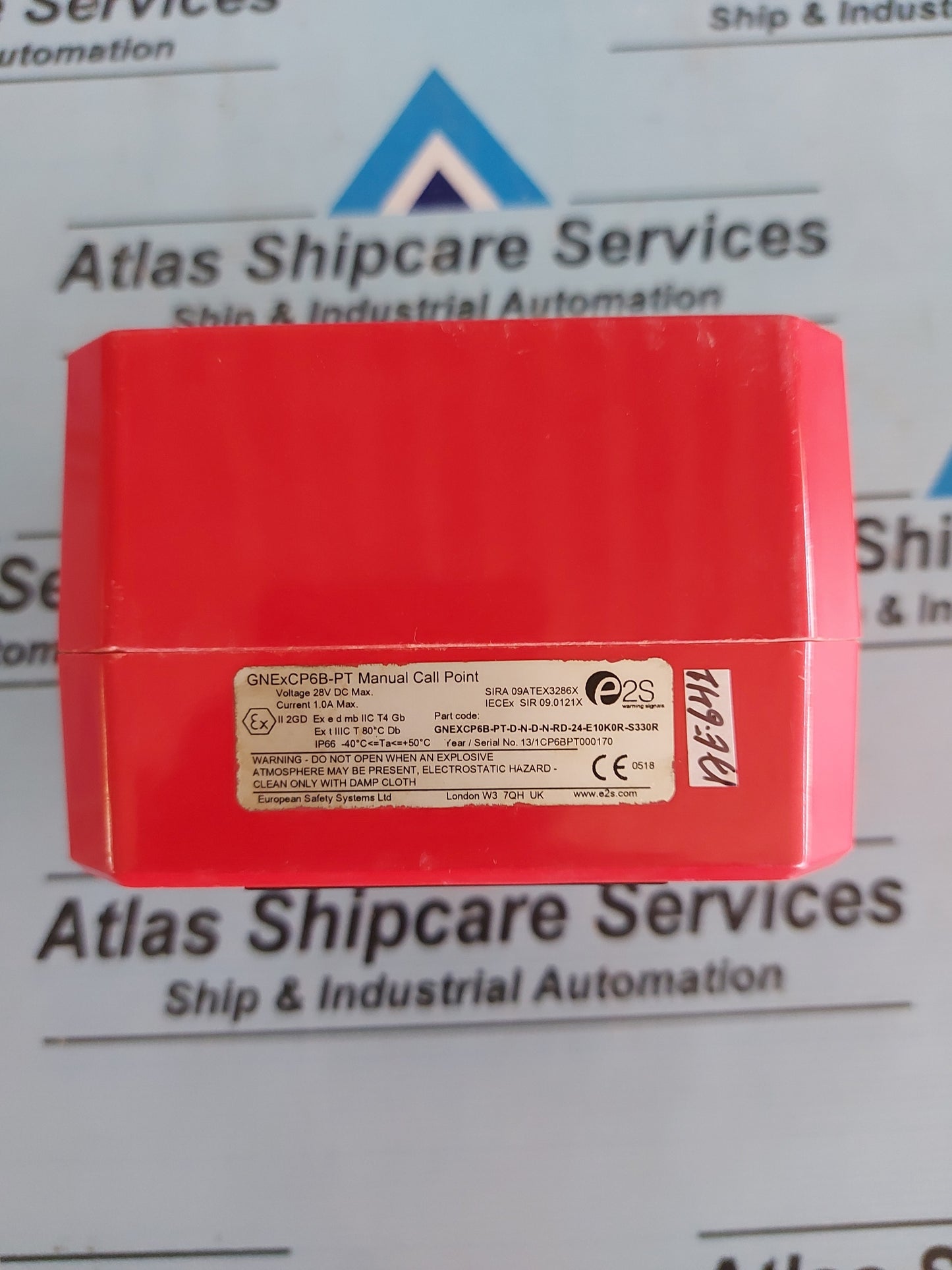 E2S/EUROPEAN SAFETY SYSTEMS GNExCP6B-PT MANUAL CALL POINT