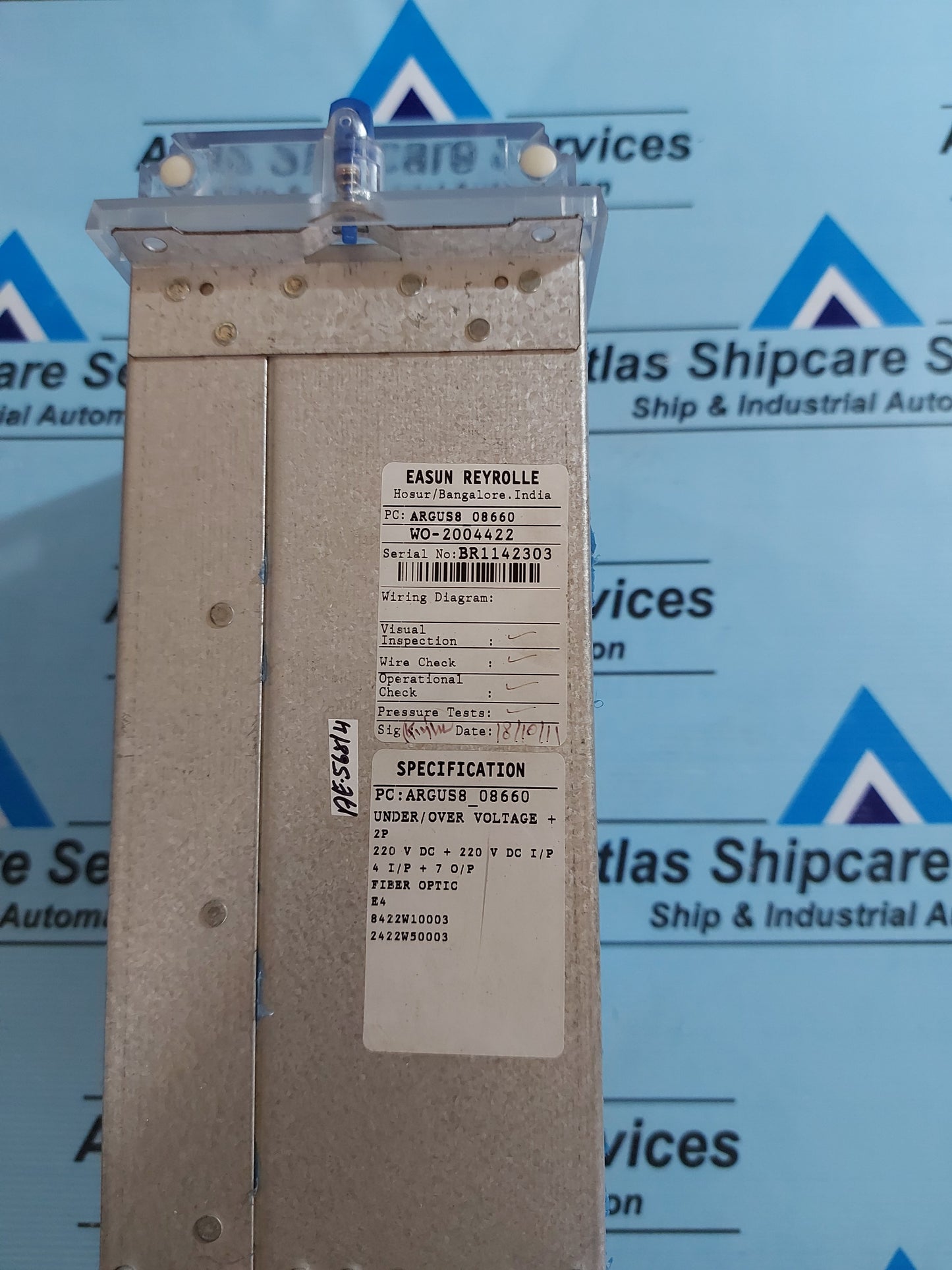 EASUN REYROLLE ARGUS-8 NUMERICAL VOLTAGE FREQUENCY PROTECTION RELAY