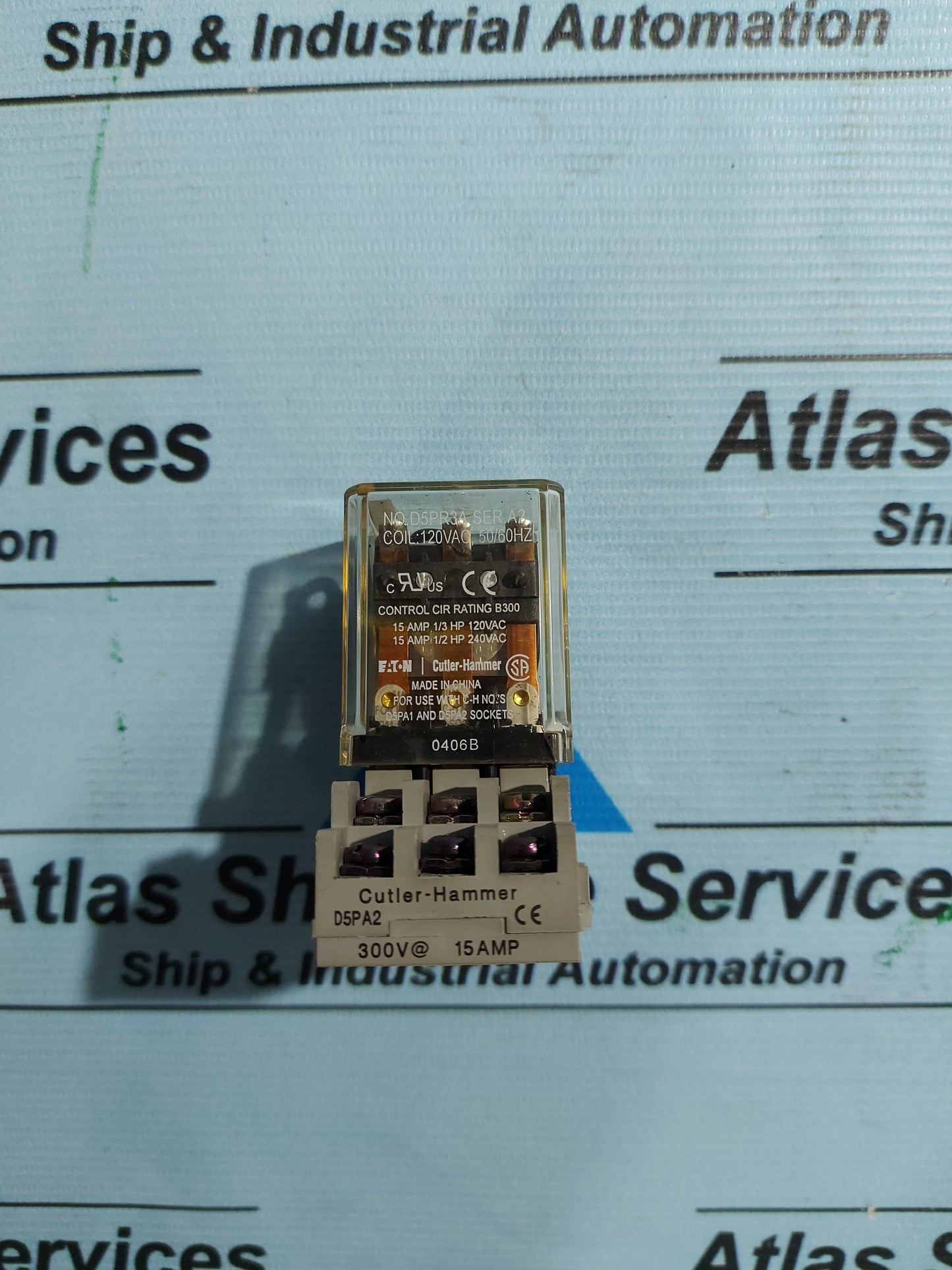 EATON CUTLER-HAMMER D5PR3A 3PDT GENERAL PURPOSE RELAY