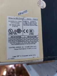 EATON CUTLER-HAMMER S801T24N3S SOFT STARTER 240 AMPS REV.02