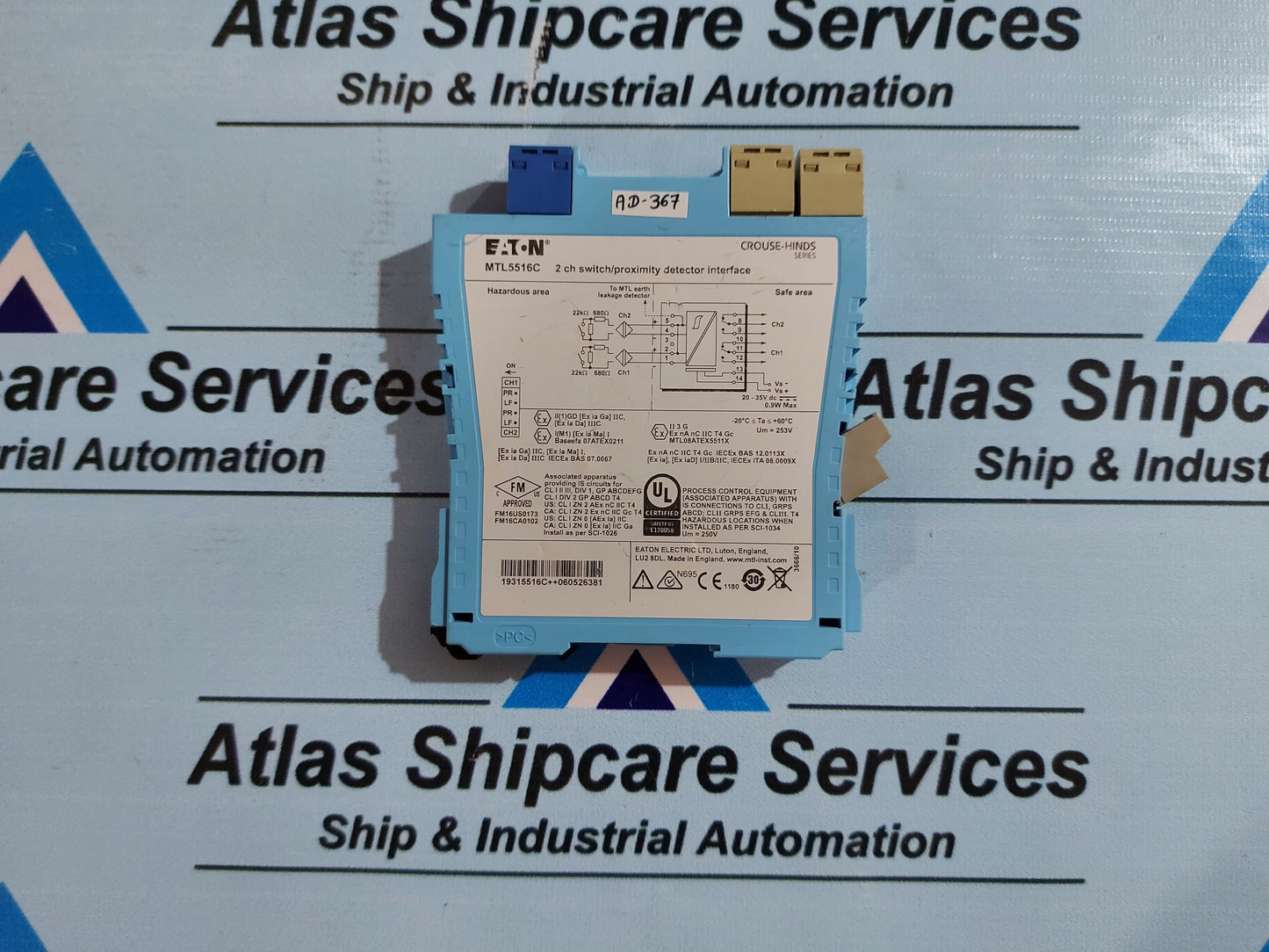 EATON MTL5516C 2 CHANNEL SWITCH/PROXIMITY DETECTOR INTERFACE
