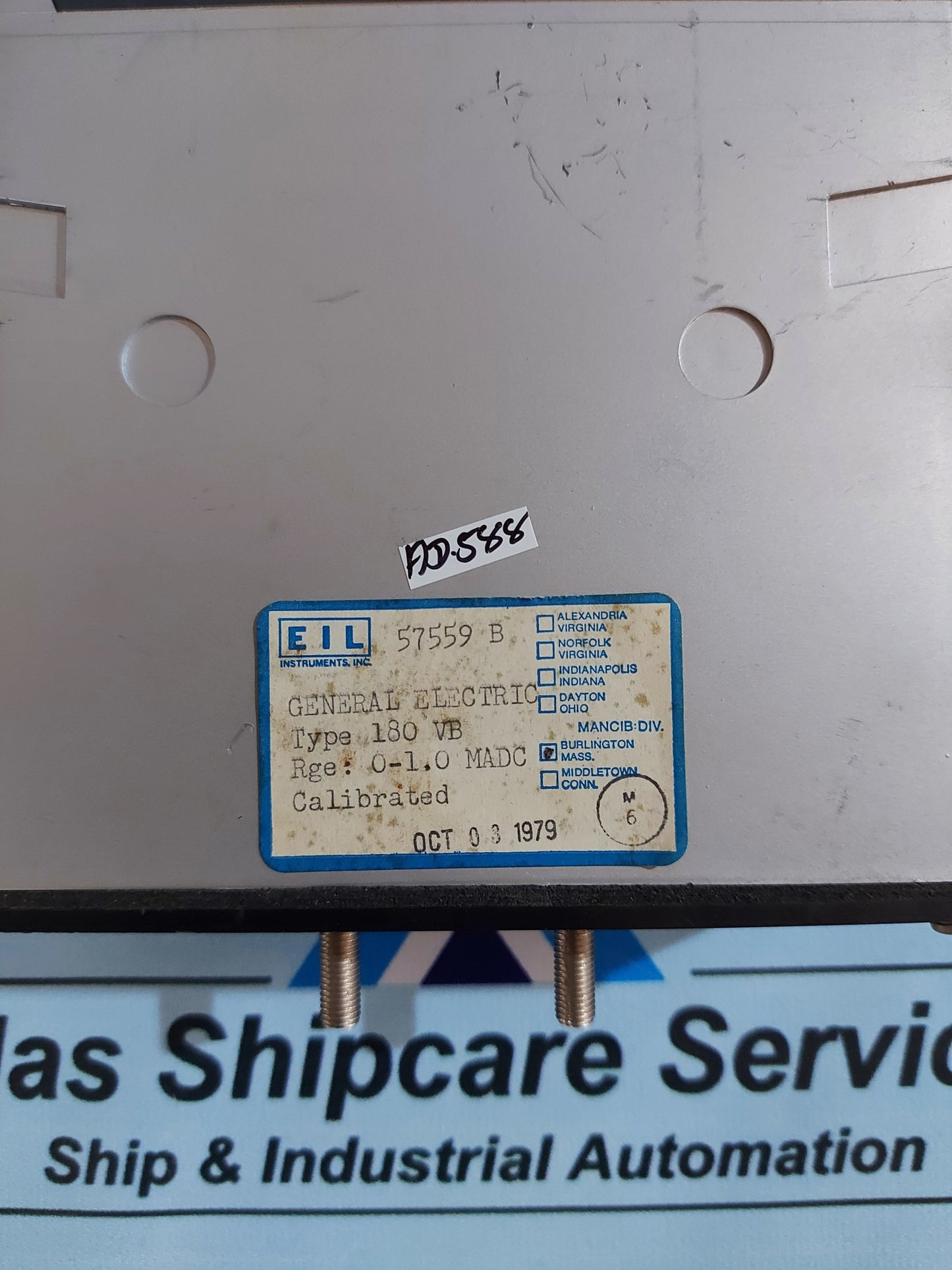 EIL INSTRUMENTS 180 VB PANEL METER