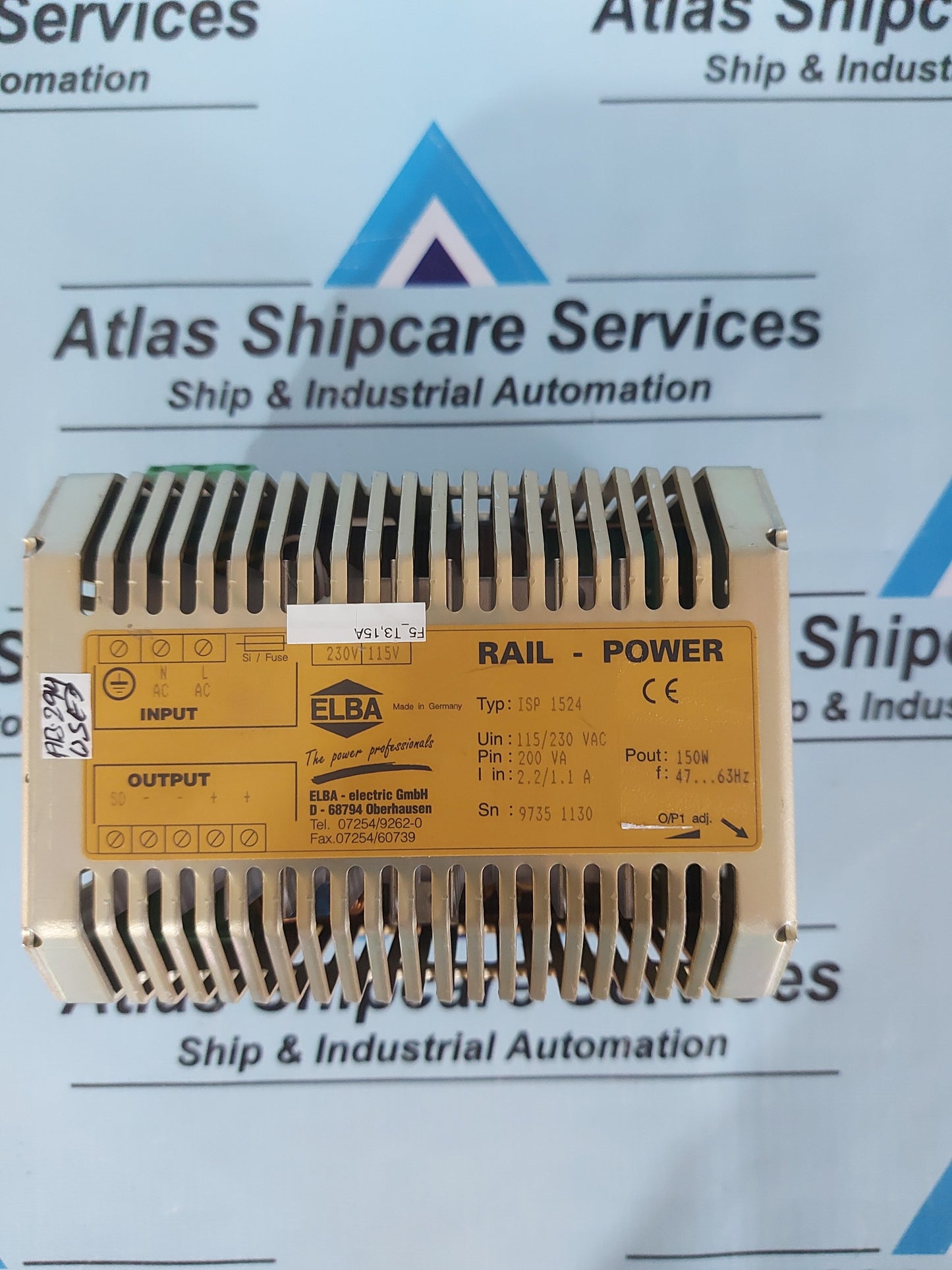 ELBA ISP 1524 RAIL-POWER SUPPLY