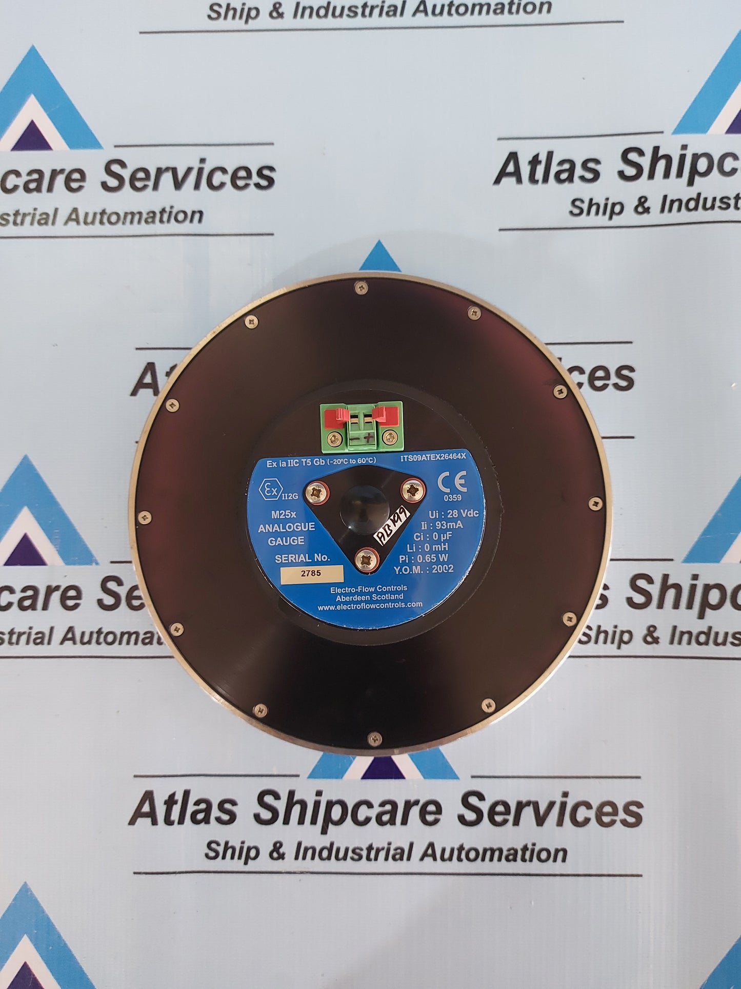 ELECTRO-FLOW CONTROL M25x ANALOGUE GAUGE PSI 0 TO 15000