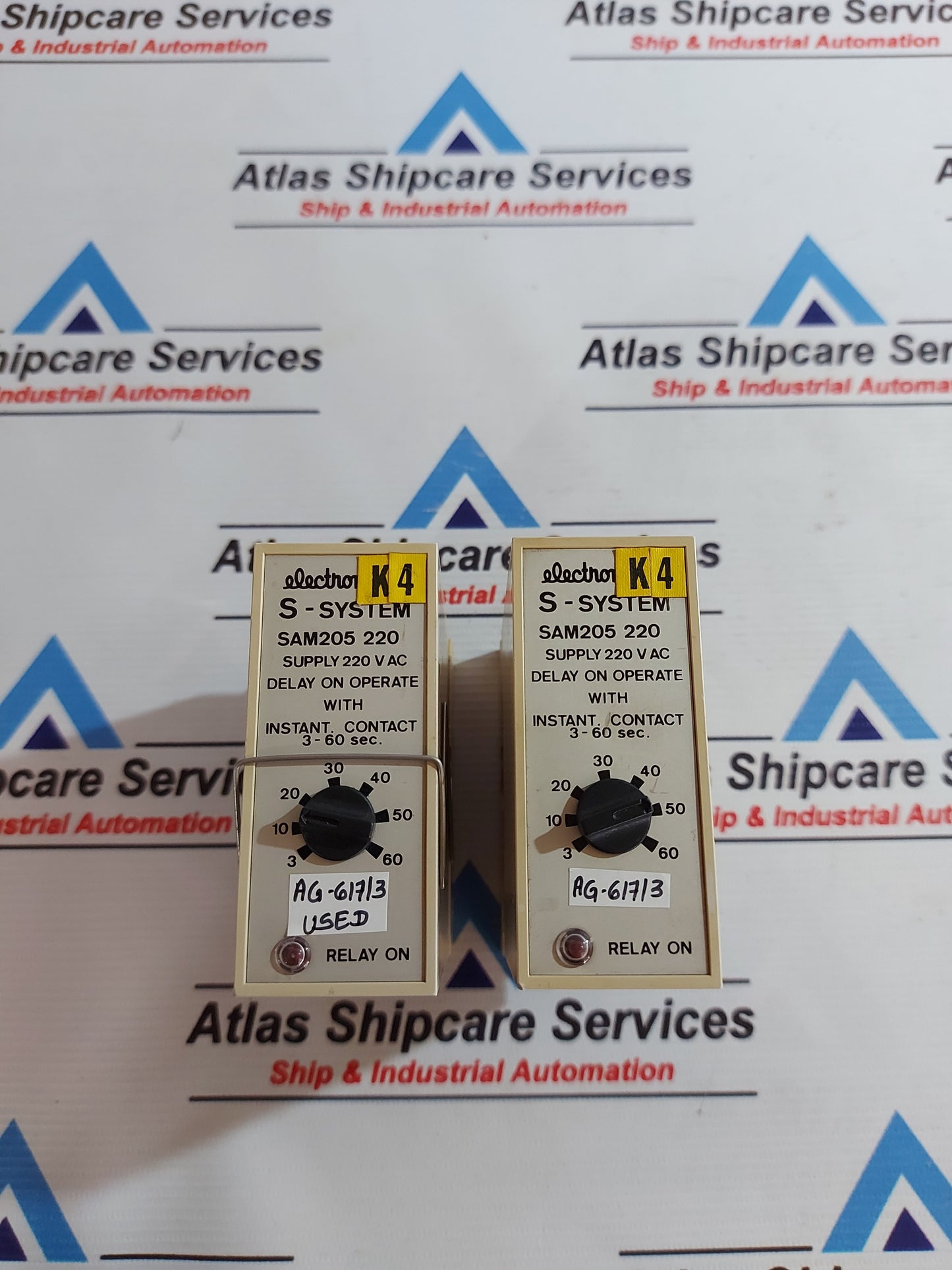 ELECTROMATIC S-SYSTEM SAM 205 220 DELAY ON OPERATE WITH INSTANT CONTACT 220V AC AG617