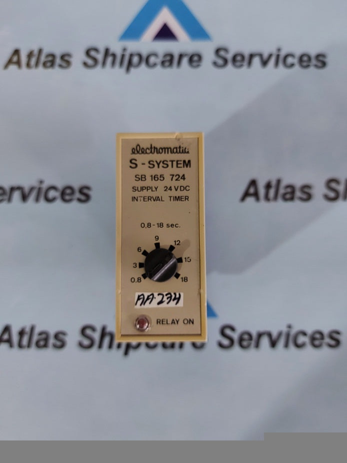 ELECTROMATIC S-SYSTEM SB 165 724 INTERVAL TIMER