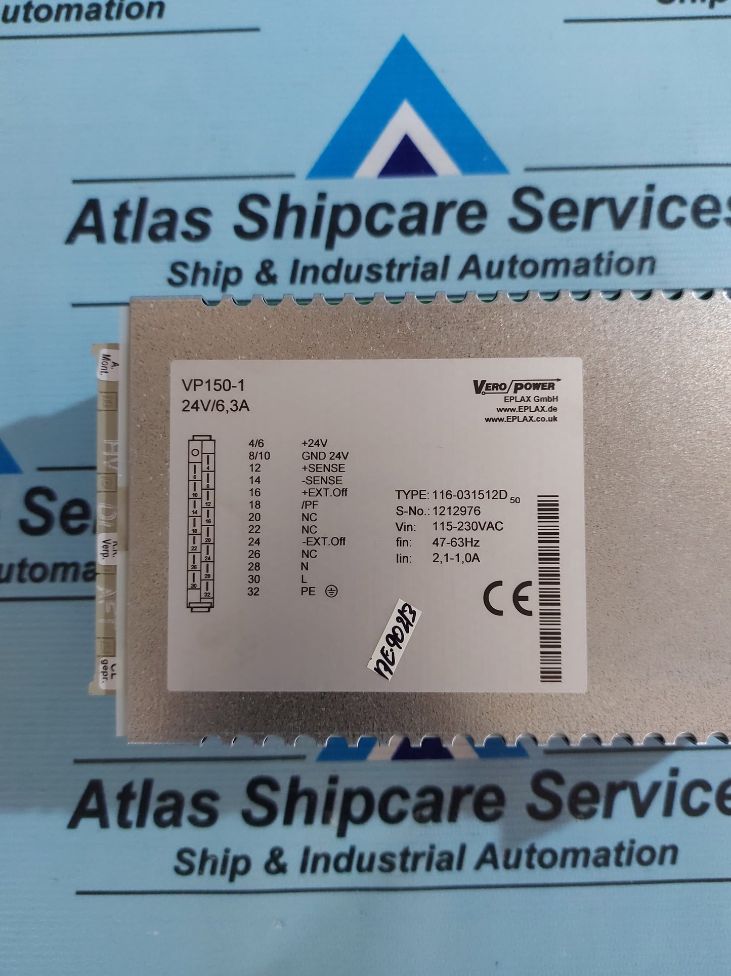 ELPAX VERO VP150-1 116-031512D SWITCH MODE POWER SUPPLY PSU 24V/6,3A