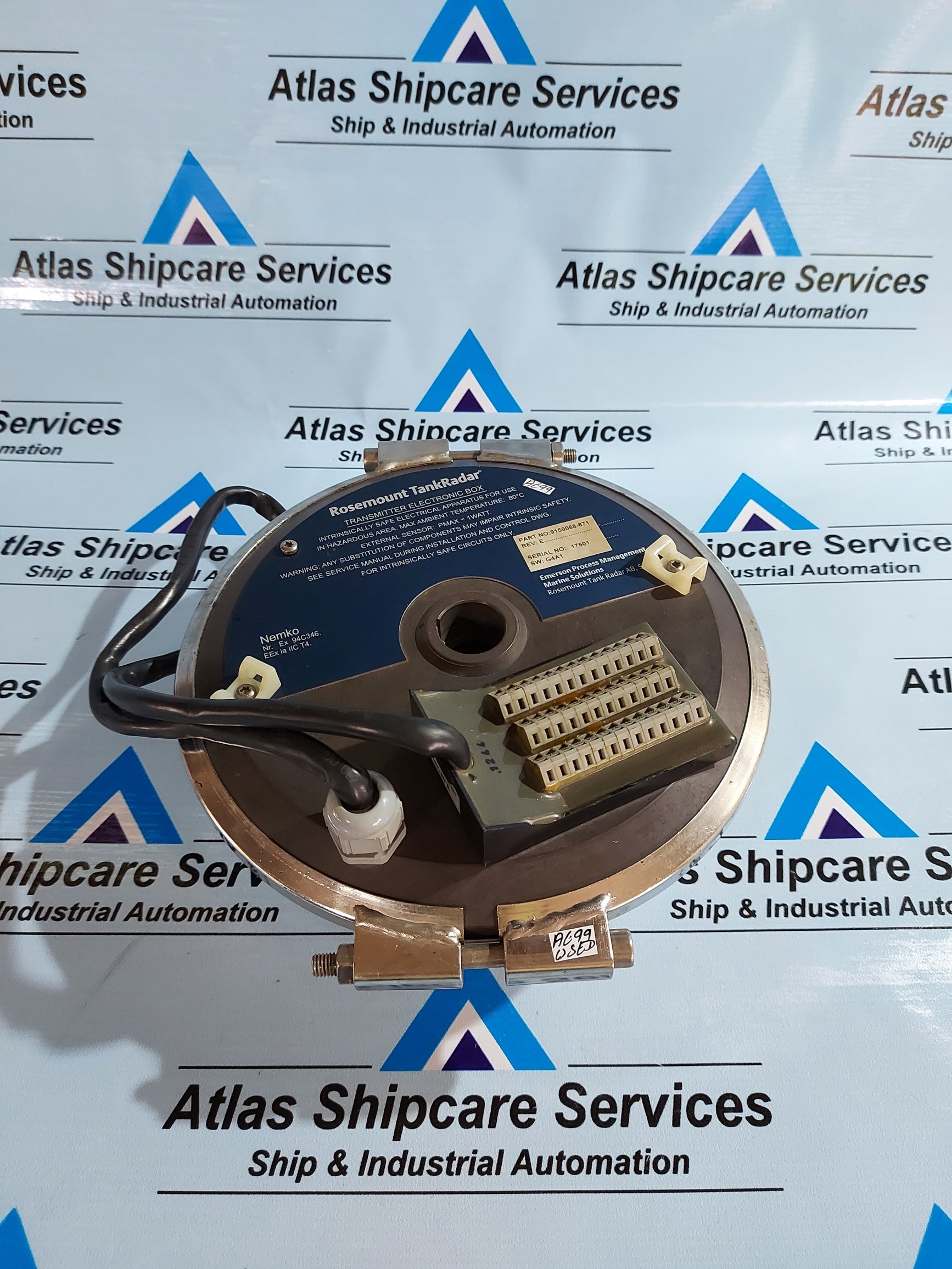 EMERSON 9150068-871 E ROSEMOUNT TANKRADAR TRANSMITTER ELECTRONIC BOX ...
