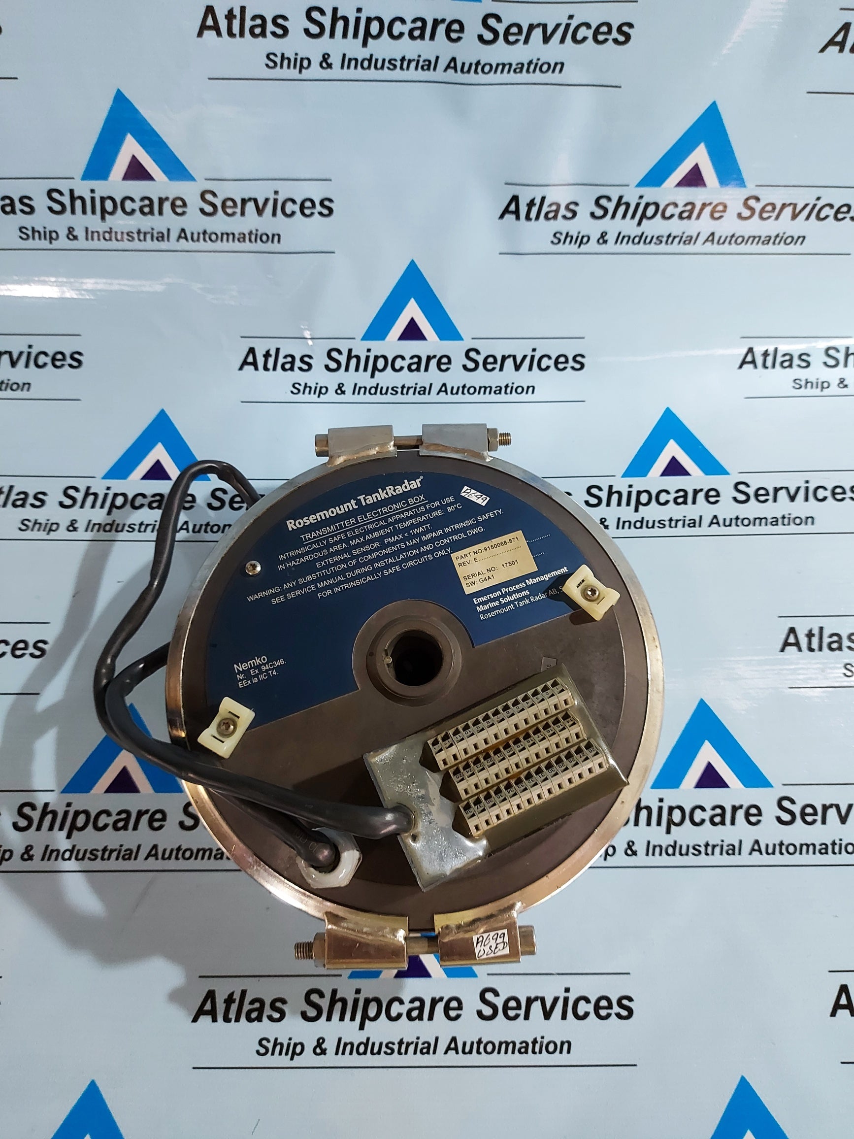 EMERSON 9150068-871 E ROSEMOUNT TANKRADAR TRANSMITTER ELECTRONIC BOX ...