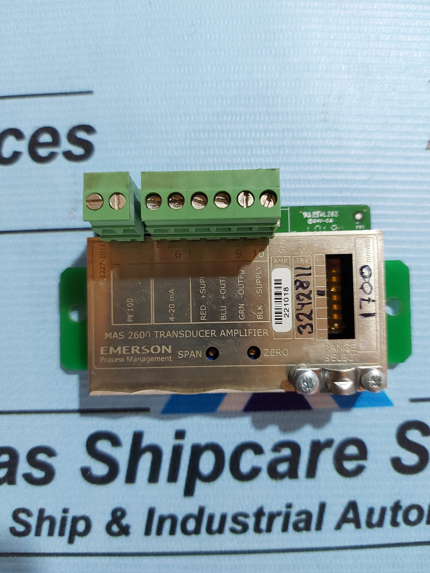 EMERSON MAS 2600 TRANSDUCER AMPLIFIER MAS 2600-G30/06-0/0P