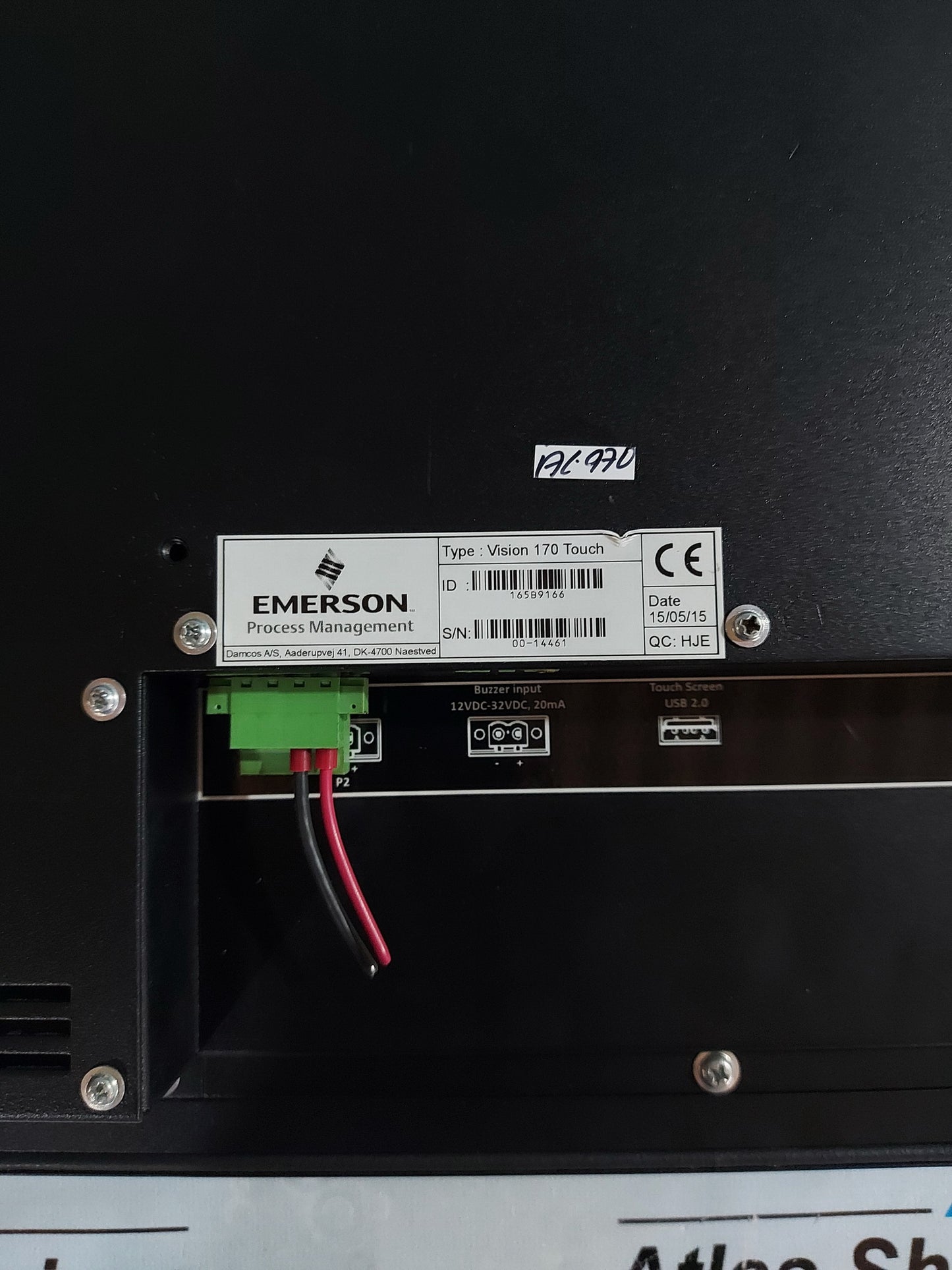 EMERSON VISION 170 TOUCH SCREEN MONITOR 165B9166