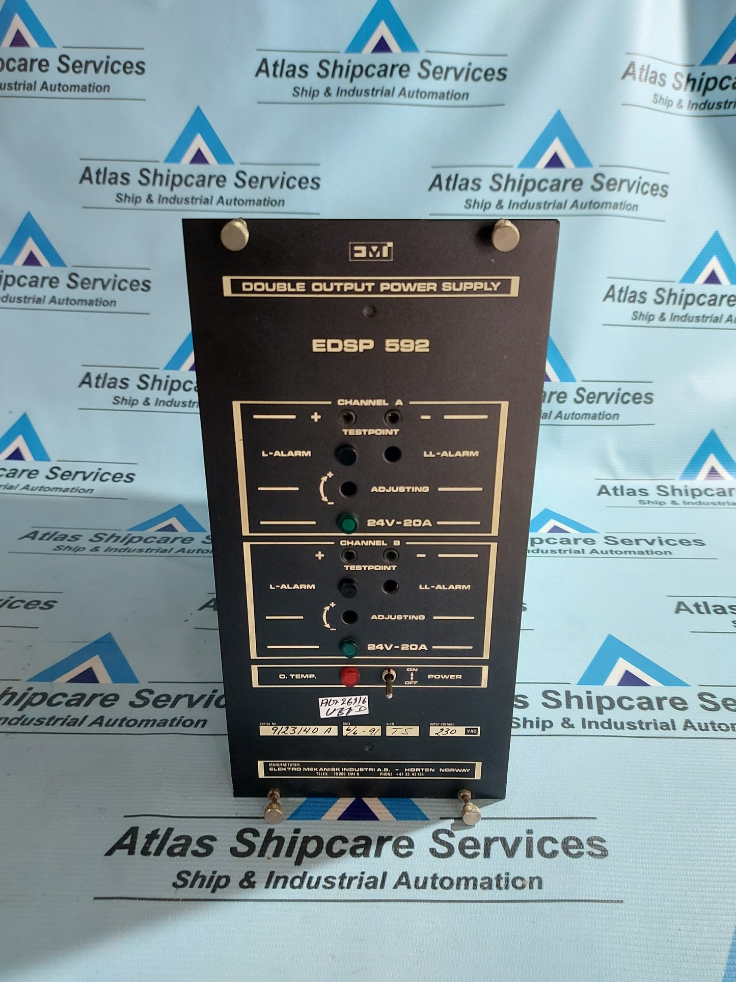EMI EDSP 592 DOUBLE OUTPUT POWER SUPPLY UNIT AG261