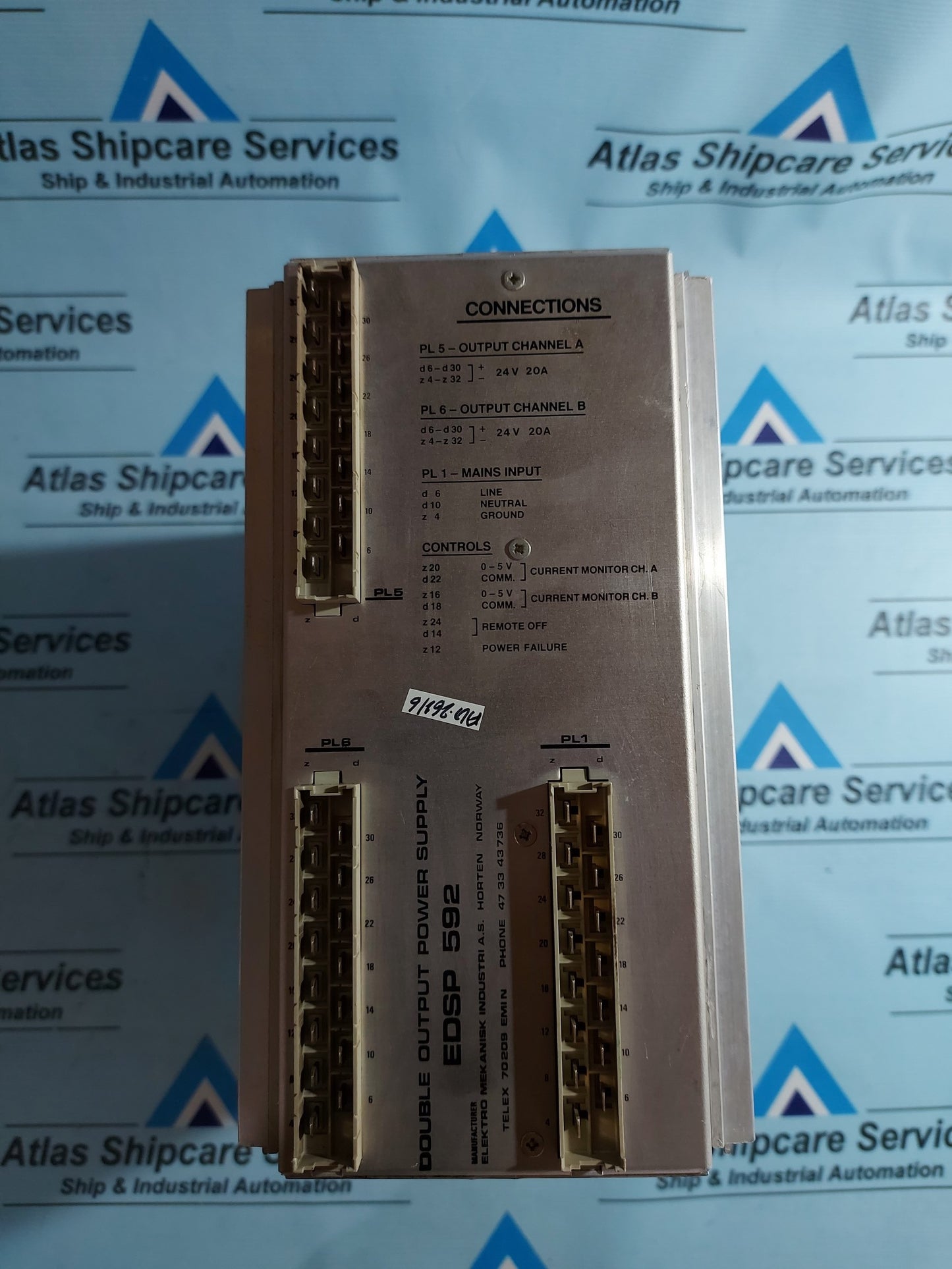 EMI EDSP 592 DOUBLE OUTPUT POWER SUPPLY UNIT AG261