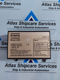 EMS POWER 3983 UNREGULATED POWER SUPPLY +-25VDC 2A