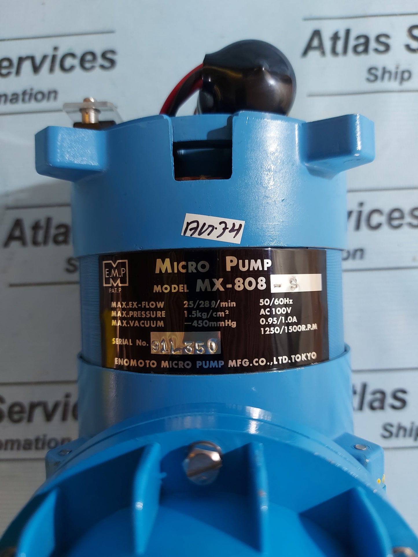 ENOMOTO MICRO PUMP MX-808-S 50/60Hz AC100V MOTOR DIVE AIR PUMPS AG74