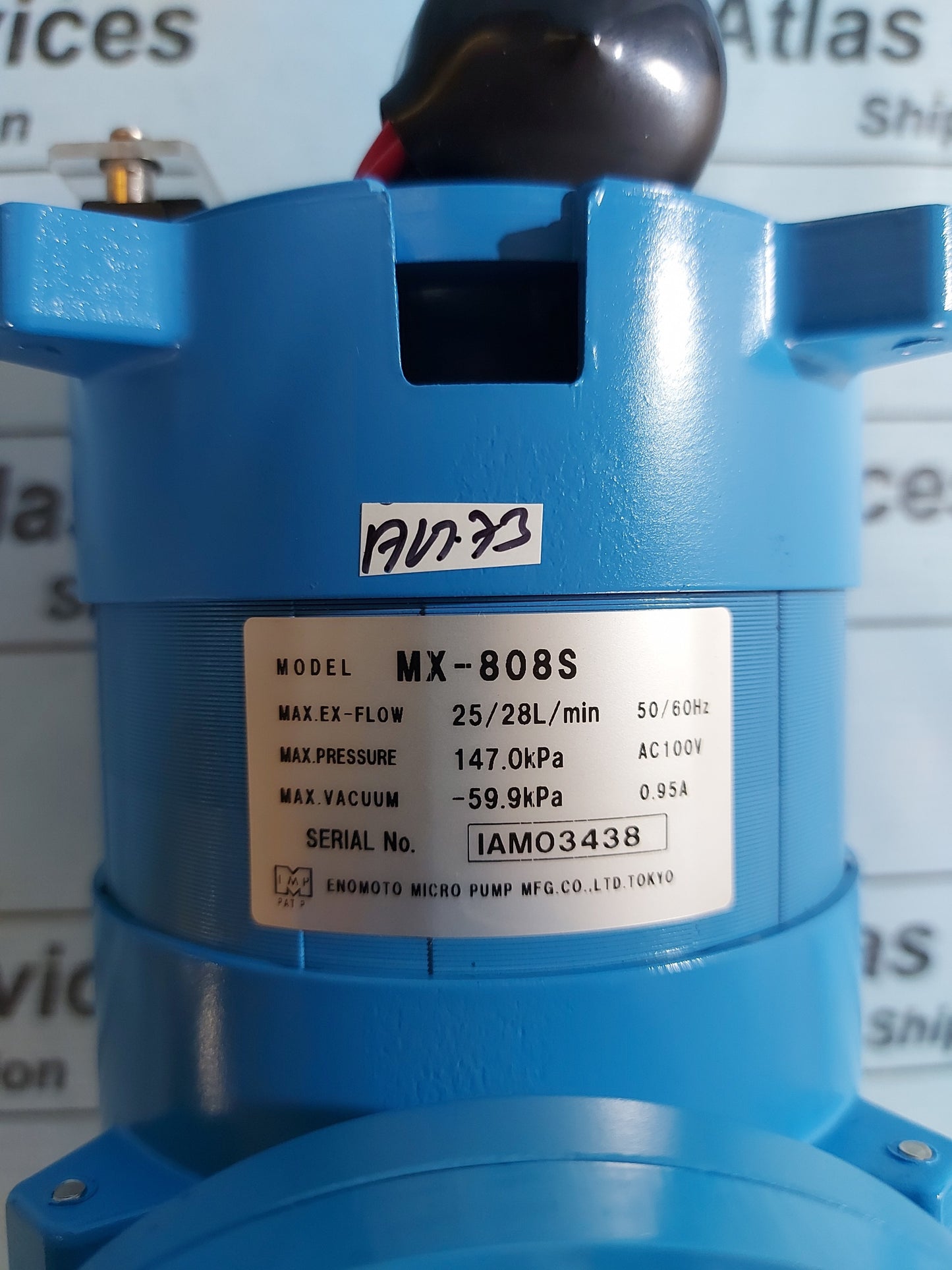 ENOMOTO MICRO PUMP MX-808S 50/60Hz 100VAC MOTOR DRIVE AIR PUMPS AG73