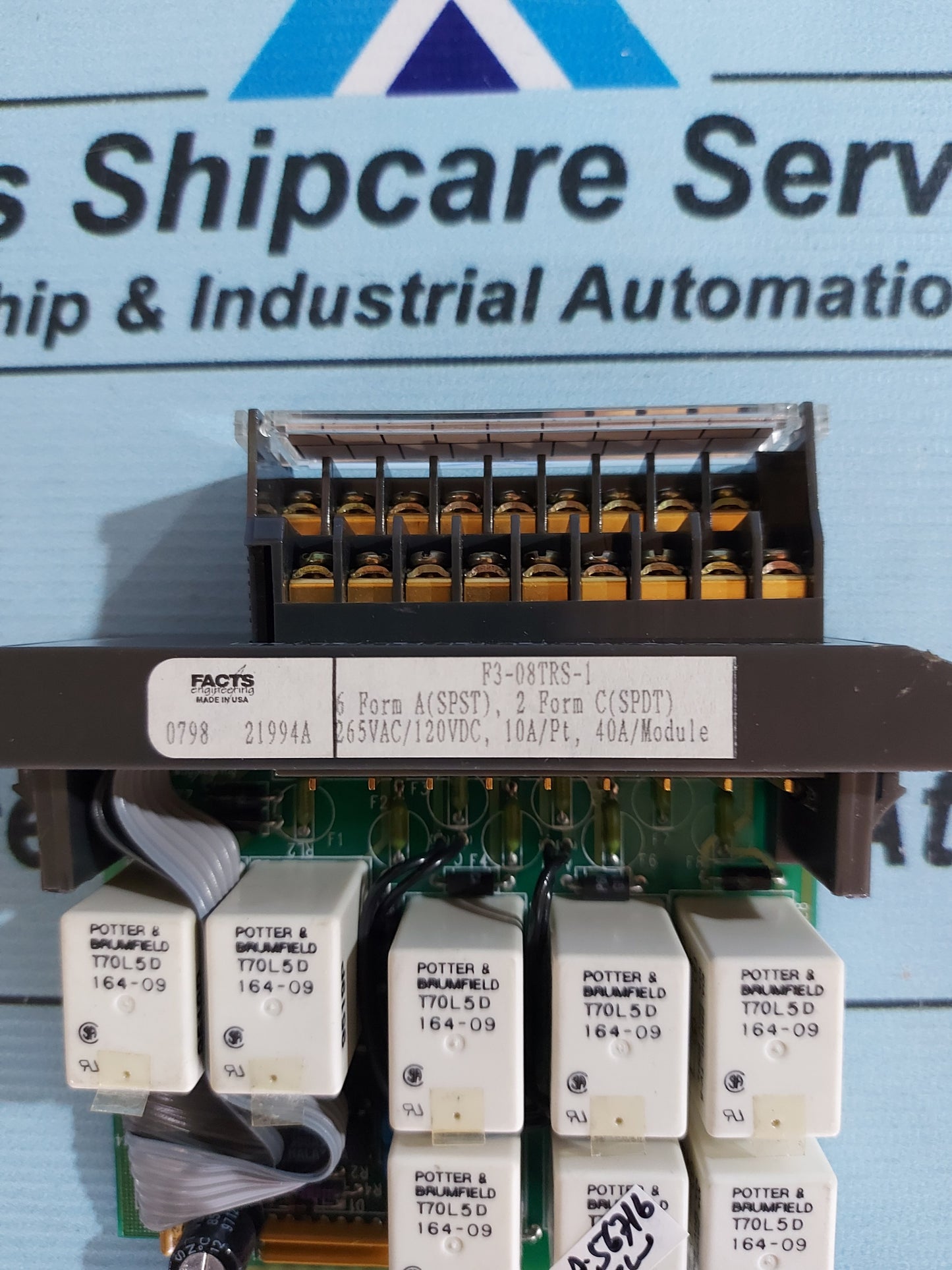 FACTS ENGINEERING F3-08TRS-1 RELAY OUTPUT MODULE