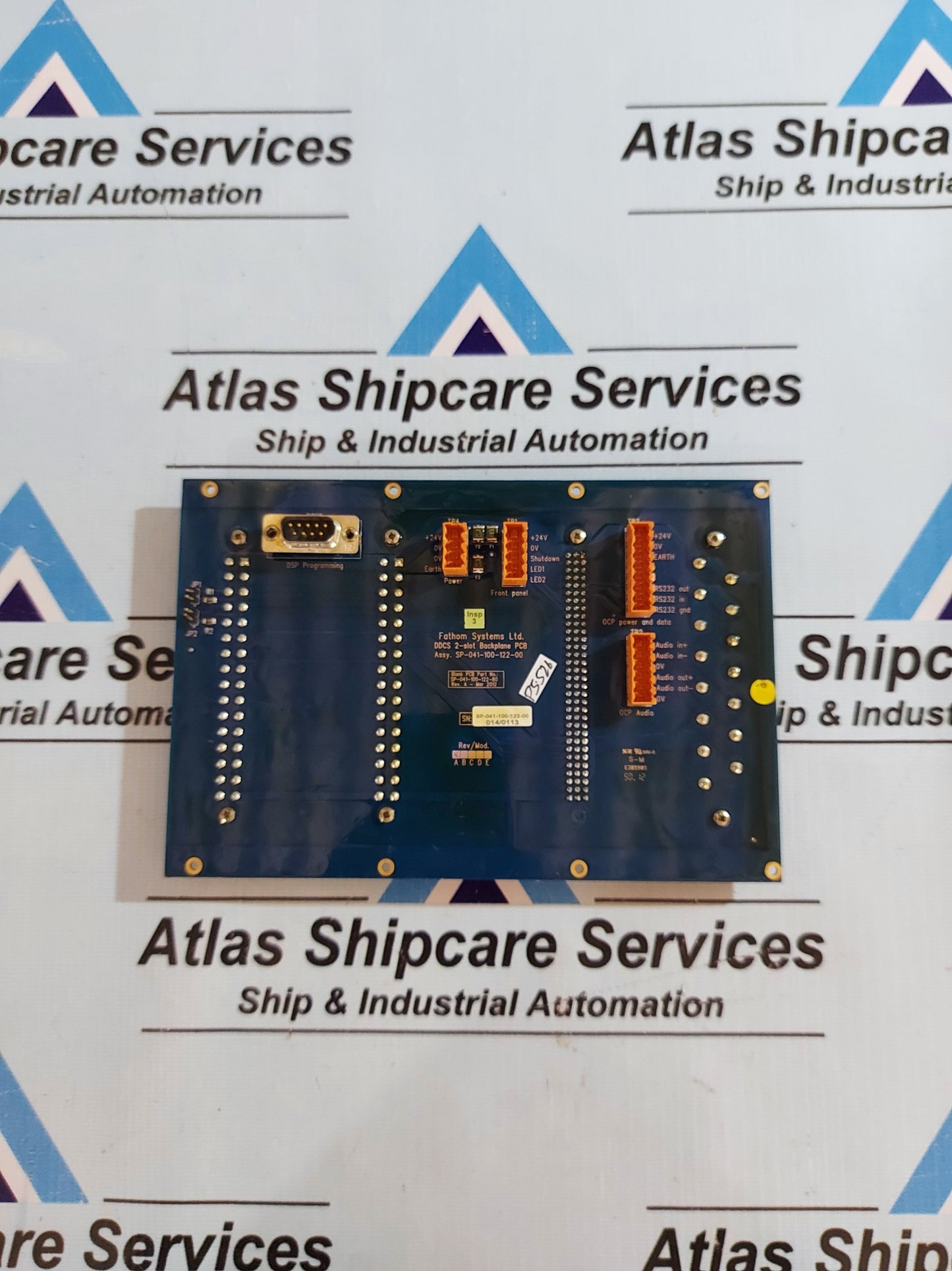 FATHOM SYSTEMS DDCS 2-SLOT BACKPLANE PCB SP-041-100-122-00