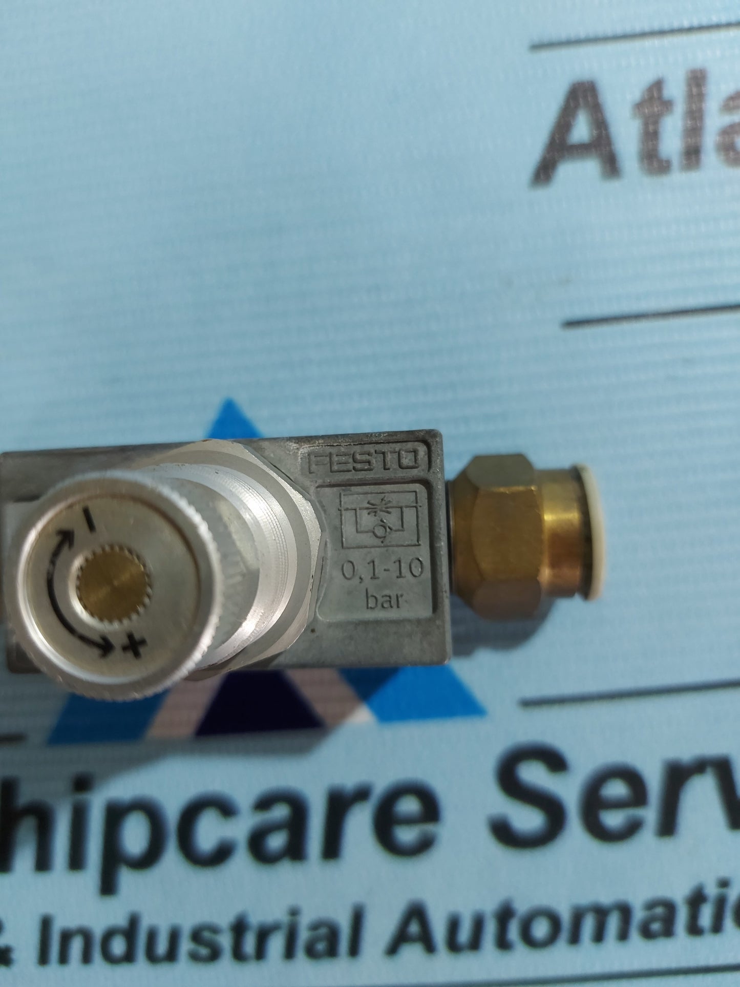 FESTO GRA-1/4-B ONE-WAY FLOW CONTROL VALVE 10 BAR