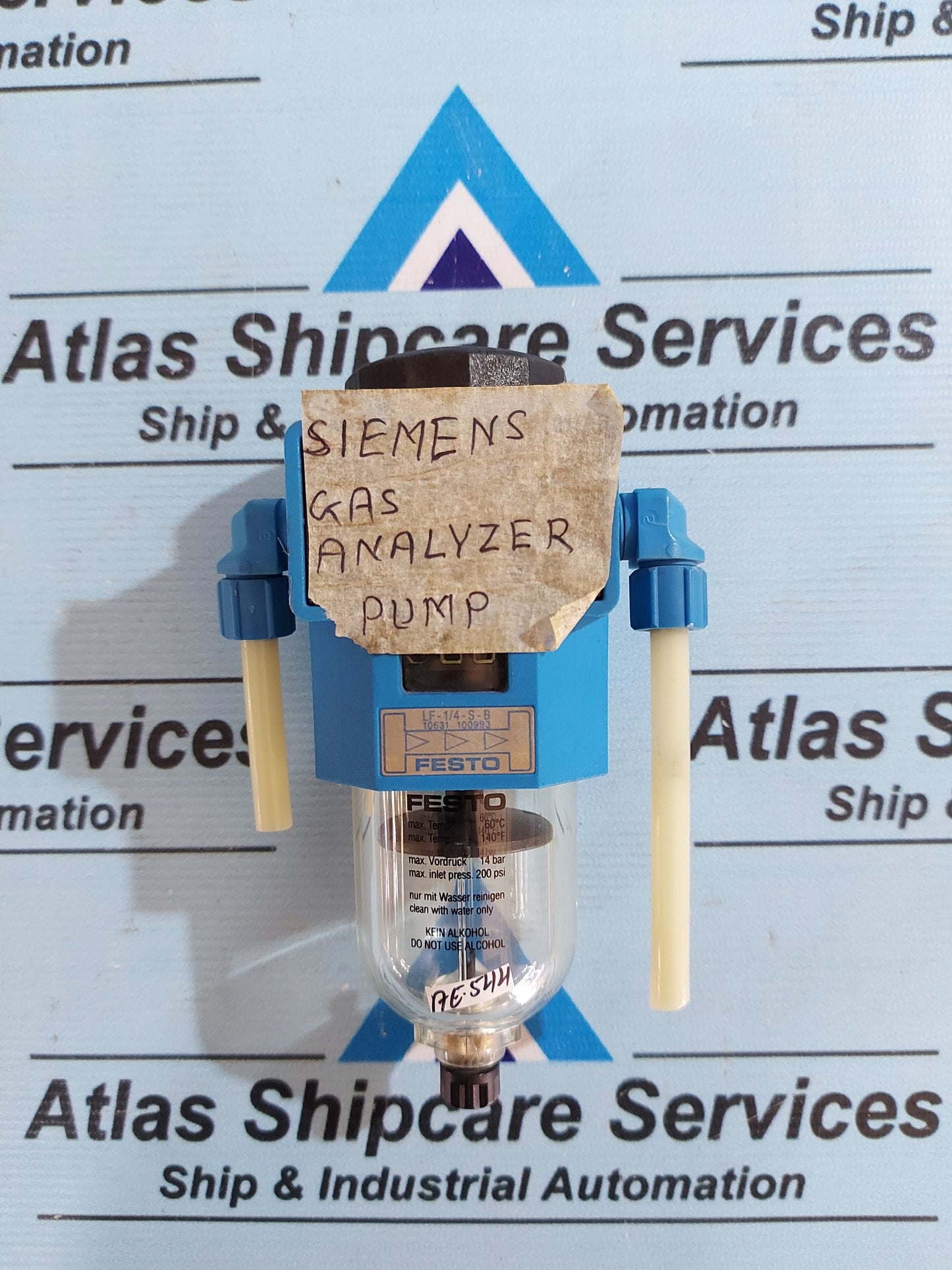 FESTO LF-1/4-S-B PNEUMATIC FILTER 14 BAR 200 PSI