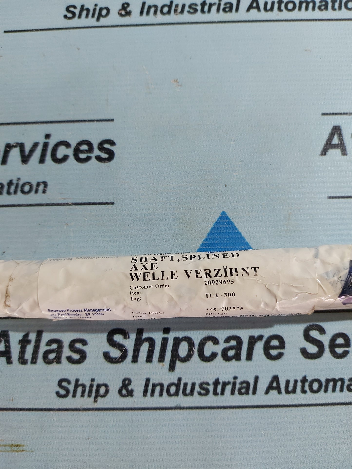 FISHER L19103K0012 SPLINED SHAFT