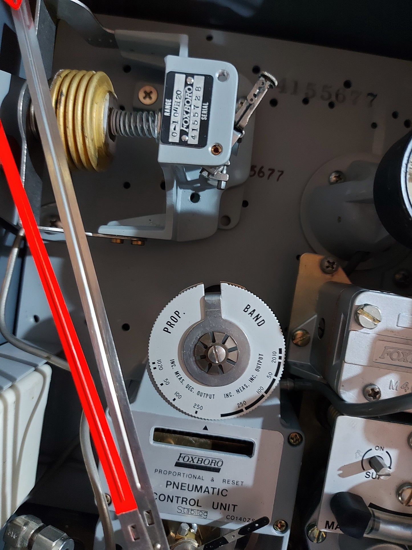 FOXBORO 43APFA42C PNEUMATIC INDICATING CONTROLLER