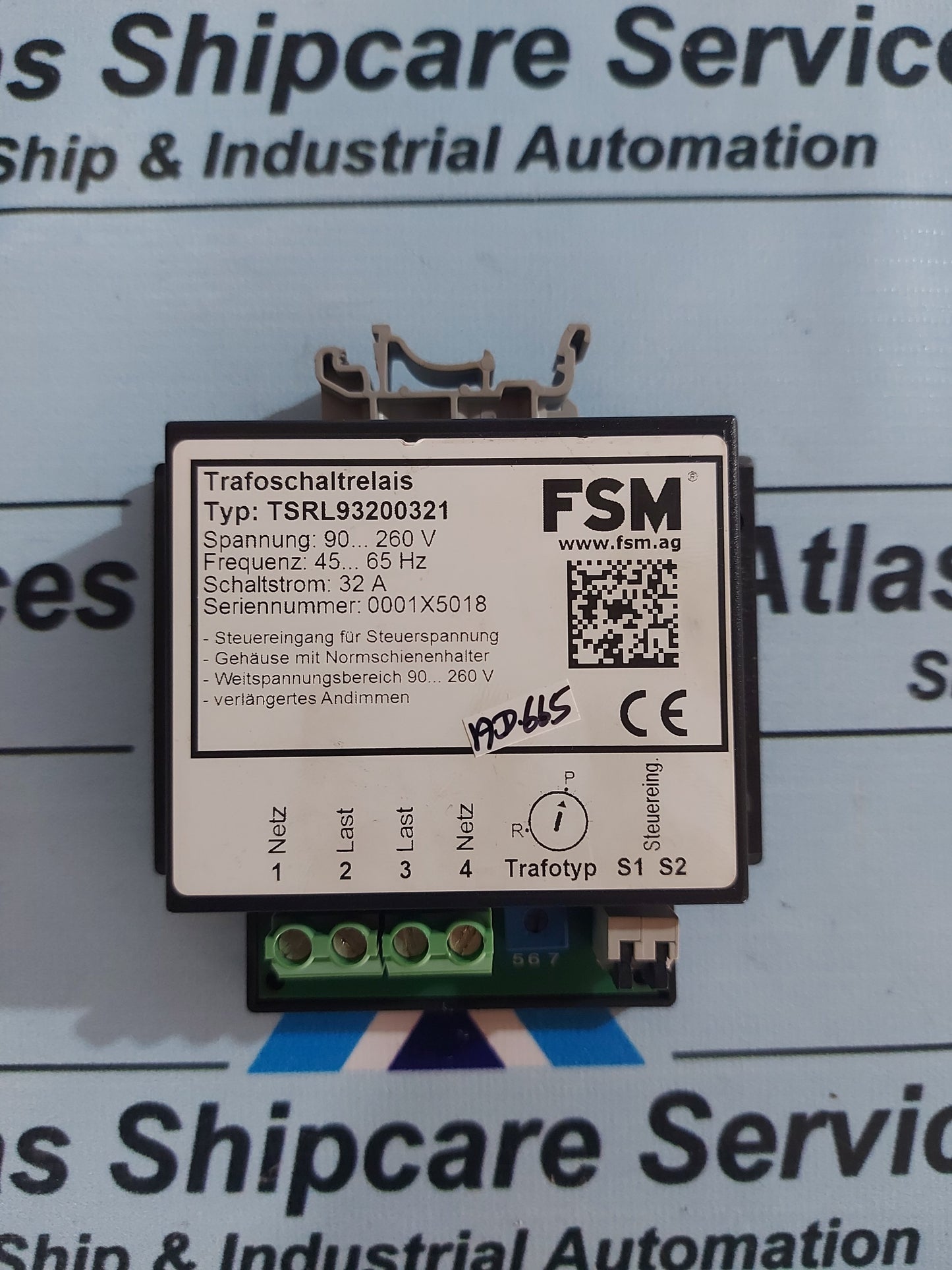 FSM TSRL93200321 POWER SUPPLY RELAY