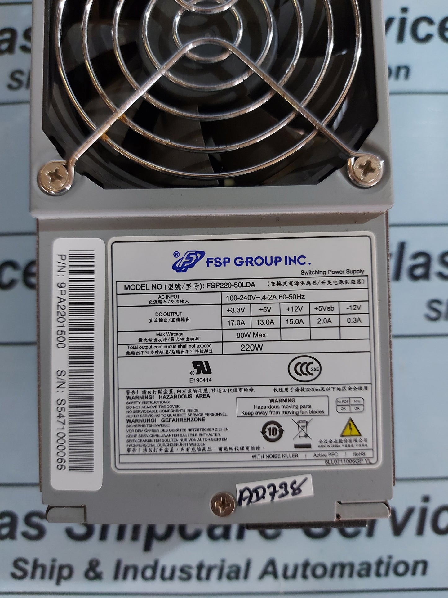 FSP GROUP FSP220-50LDA SWITCHING POWER SUPPLY